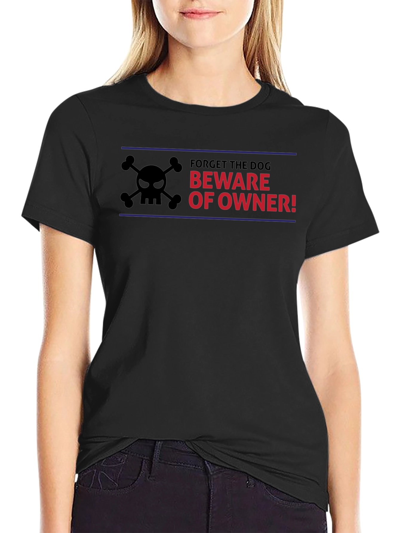 Beware of Owner T-Shirt - Funny Dog Lover Tee