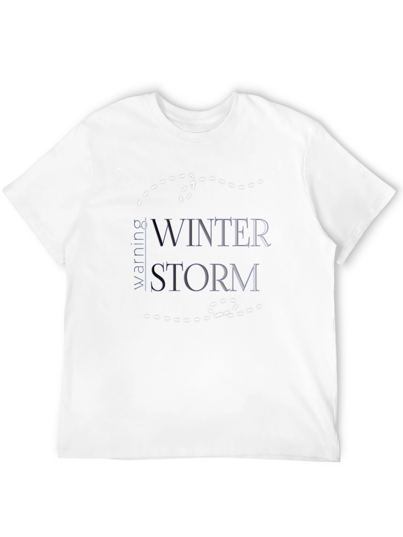 Winter Storm Warning Black Graphic Tee