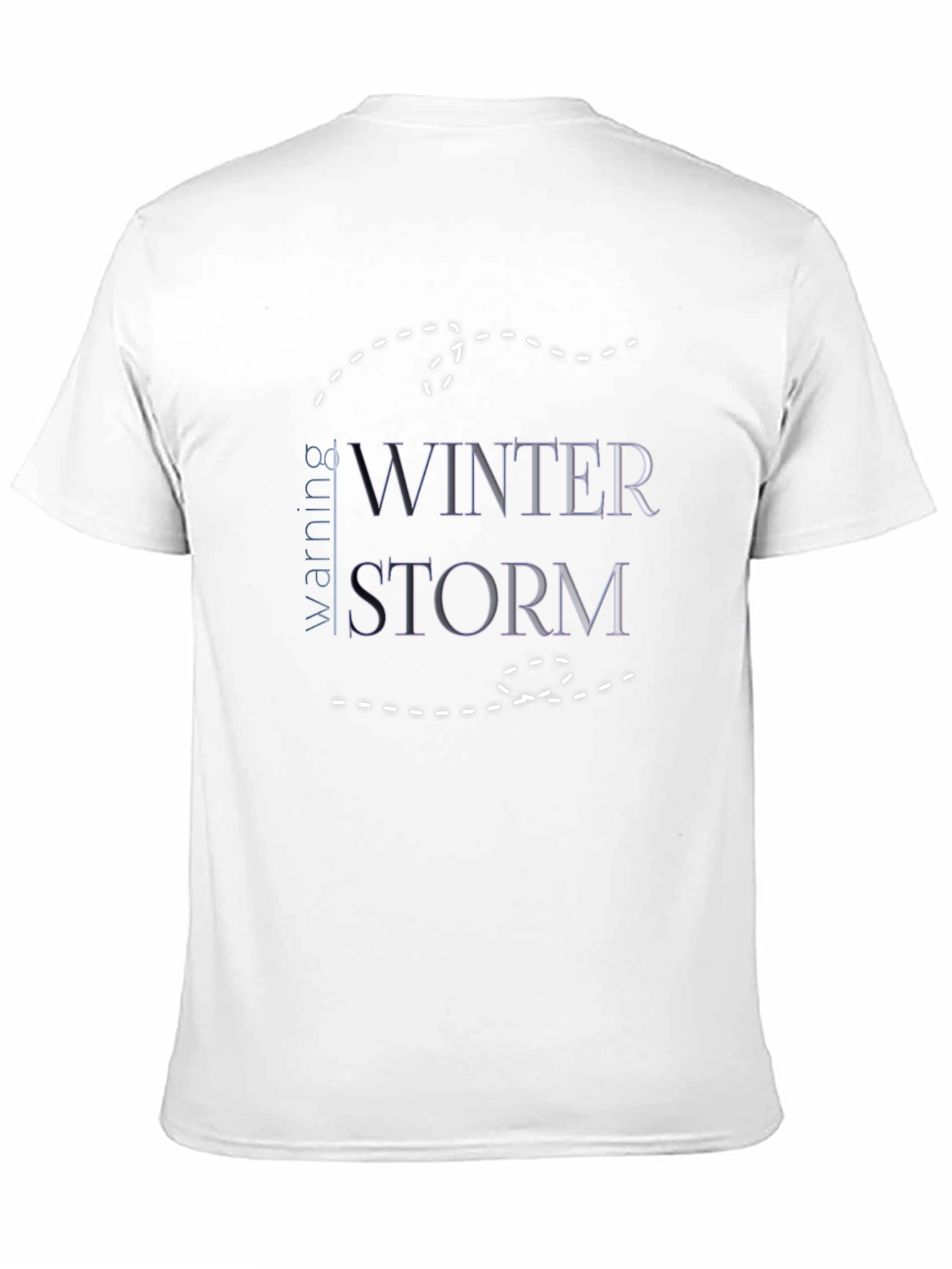Winter Storm Warning Black Graphic Tee
