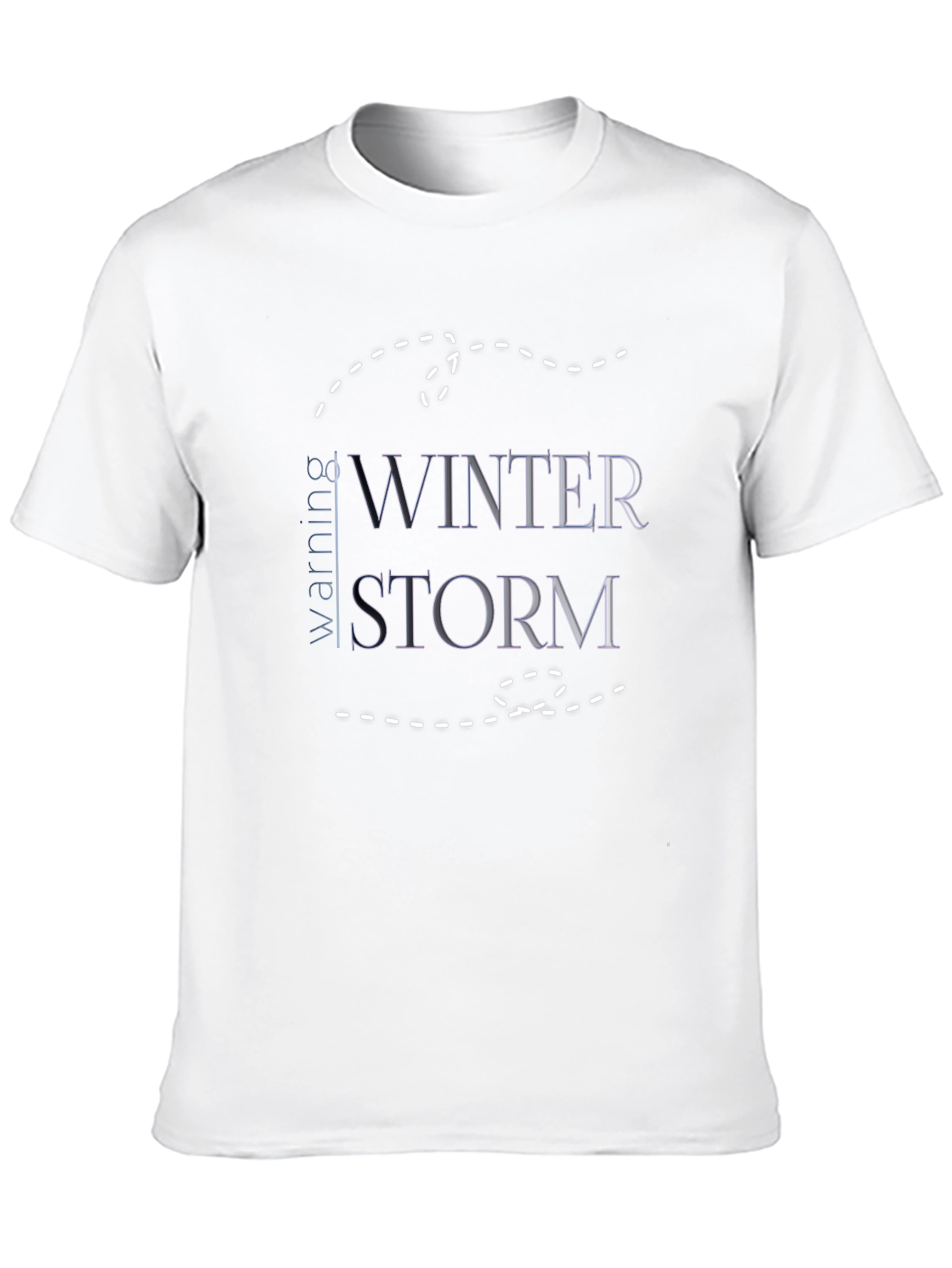 Winter Storm Warning Black Graphic Tee
