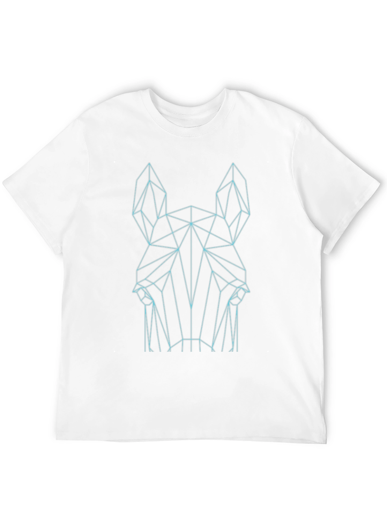 Geometric Horse Graphic Tee - Stylish Black T-Shirt