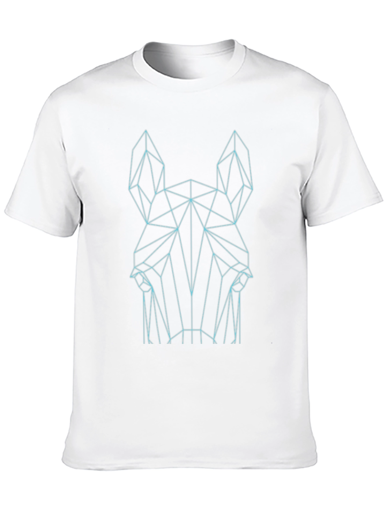 Geometric Horse Graphic Tee - Stylish Black T-Shirt