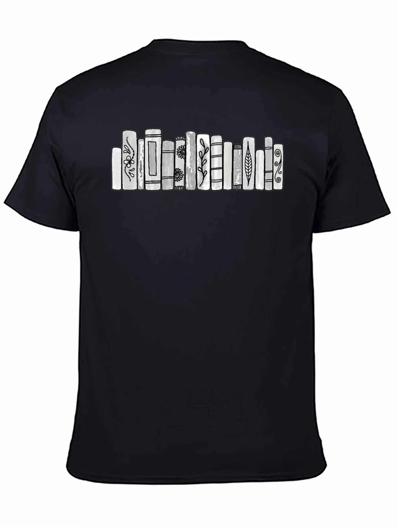 Book Lover T-Shirt - Unique Shelf Design