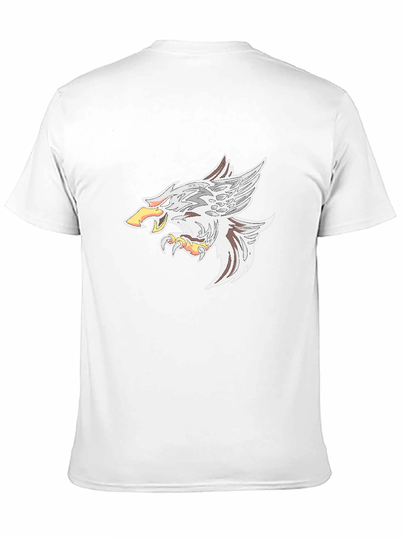 Mens Black T-Shirt with Eagle Graphic
