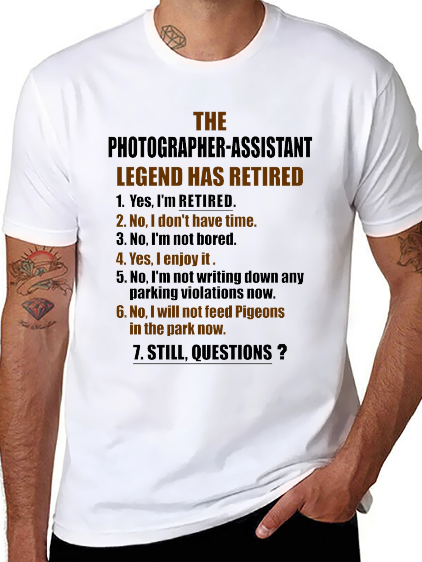 Retired Photographer Assistant T-Shirt