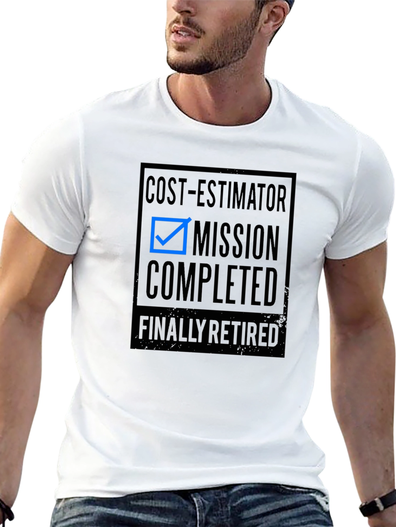 Cost-Estimator Retirement T-Shirt - Mission Completed