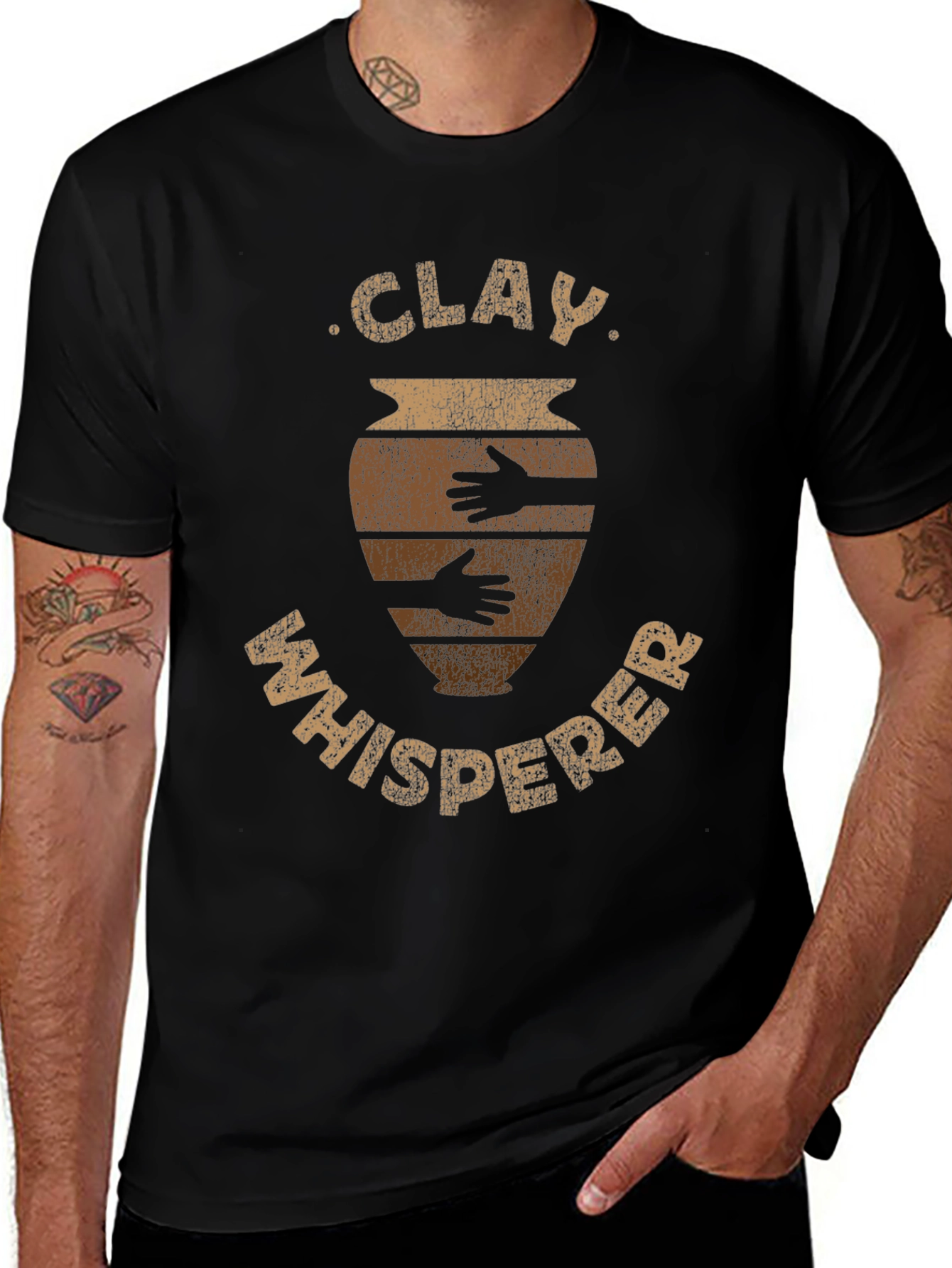 Clay Whisperer Graphic Tee - Pottery Lover Shirt
