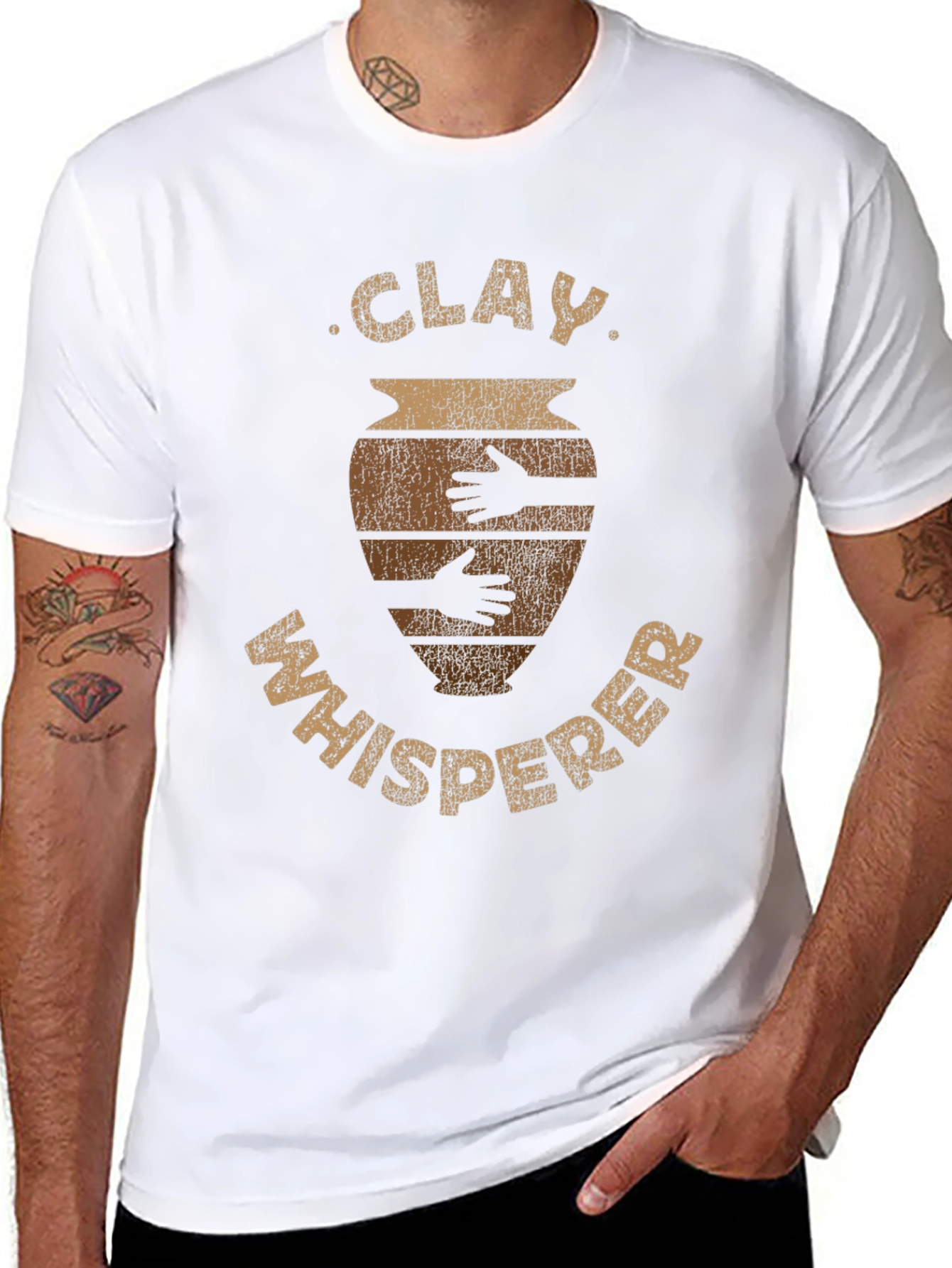 Clay Whisperer Graphic Tee - Pottery Lover Shirt