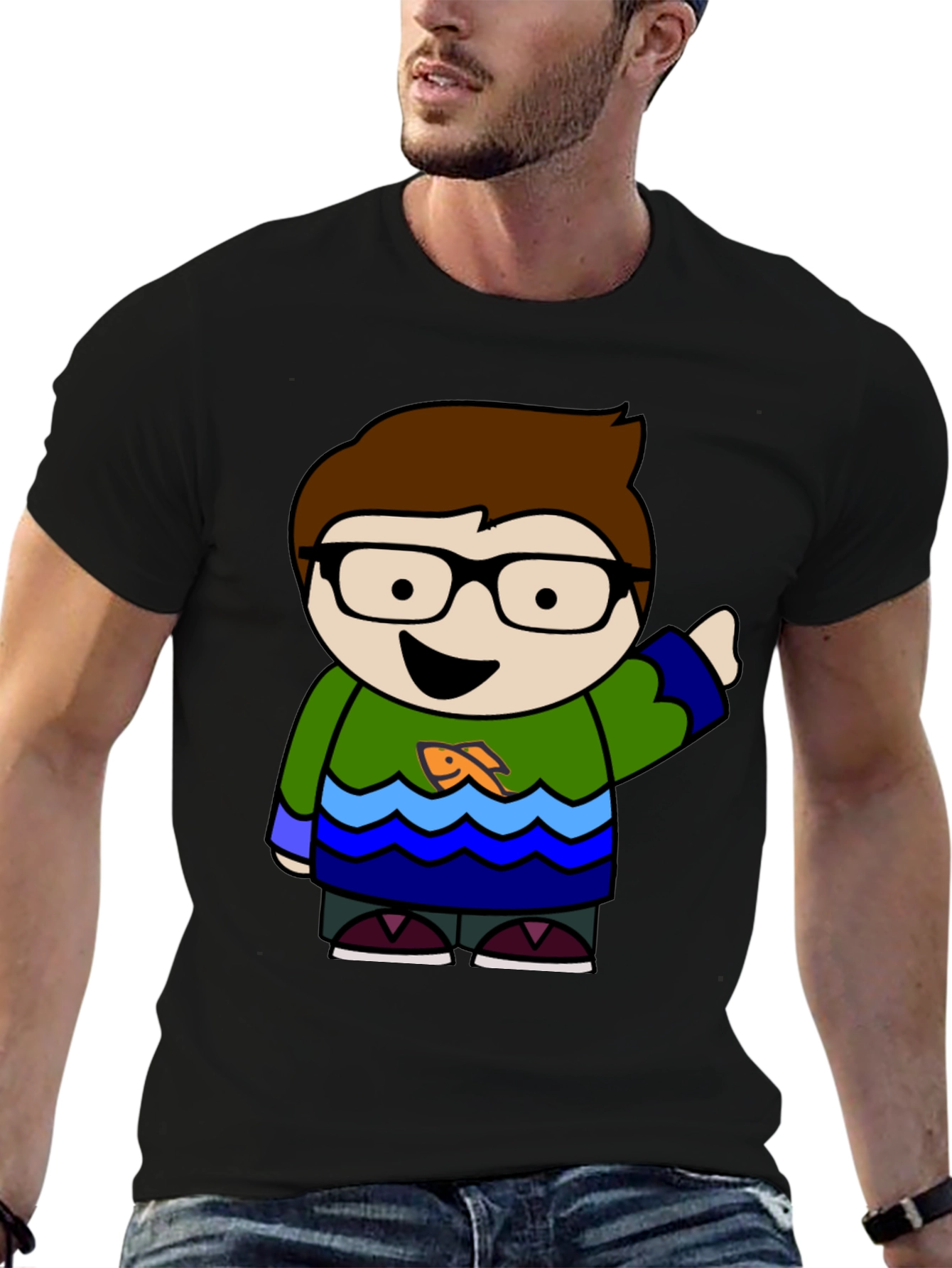 Cartoon Character Graphic T-Shirt