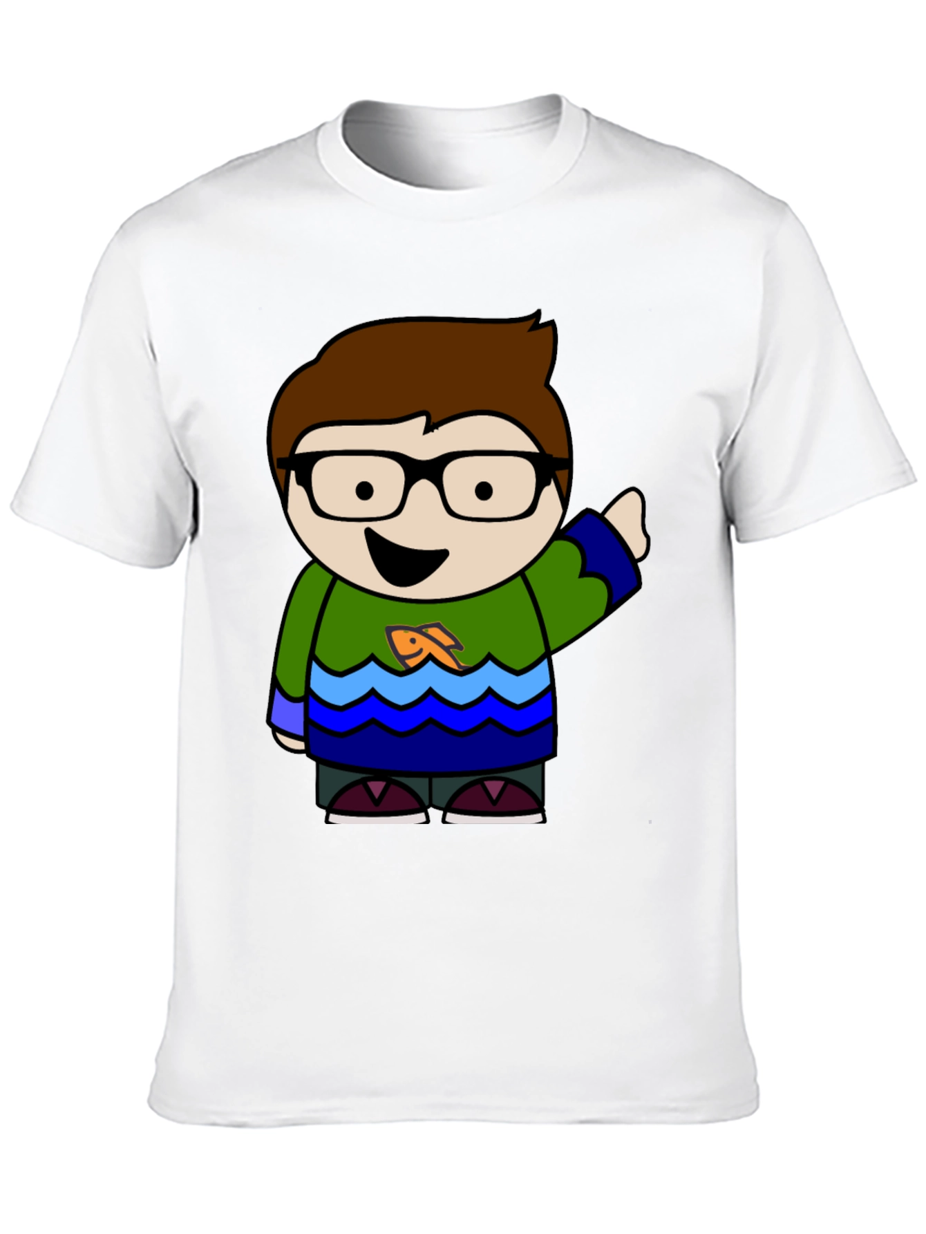 Cartoon Character Graphic T-Shirt