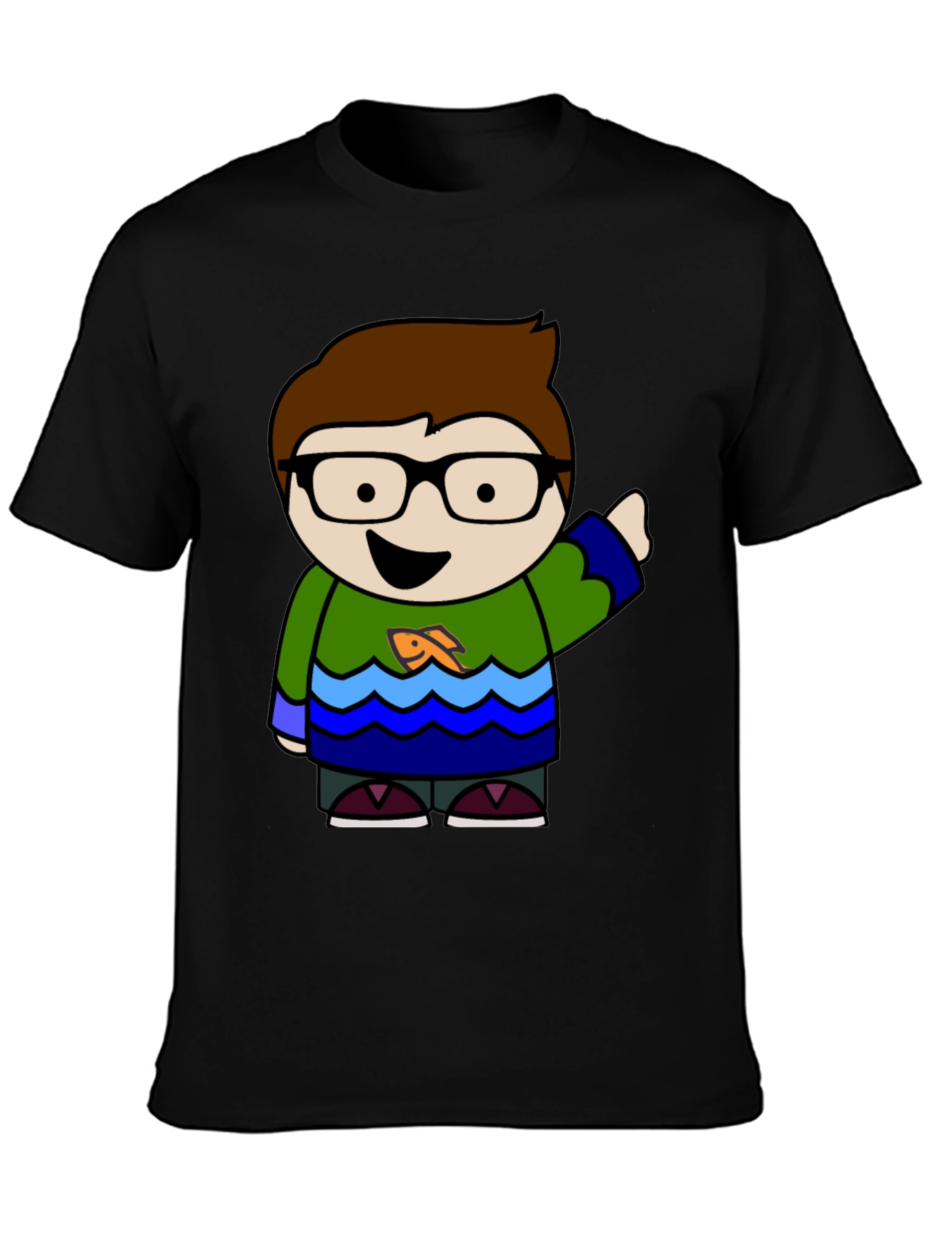 Cartoon Character Graphic T-Shirt