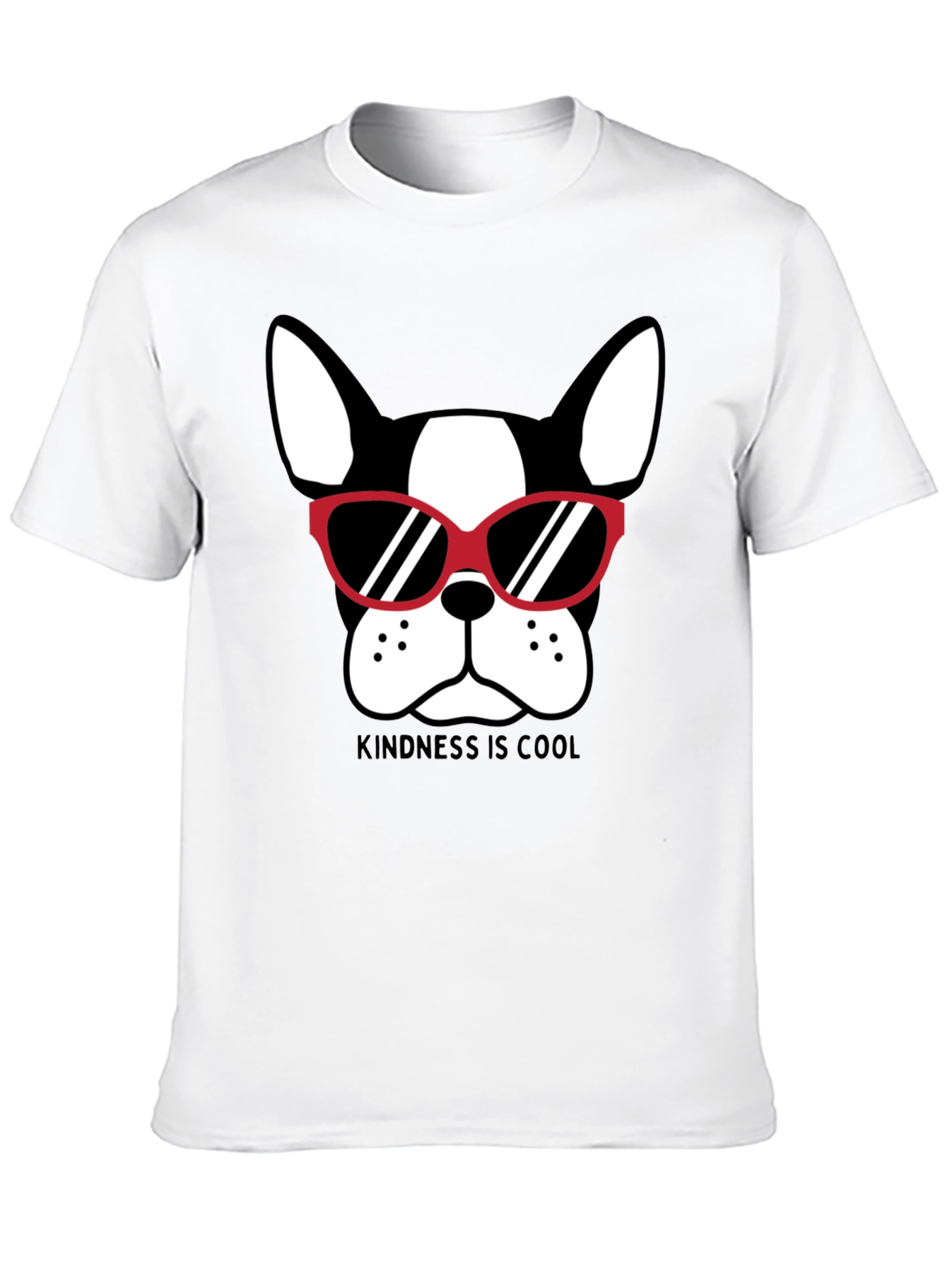 Kindness is Cool Dog Graphic Tee - Black