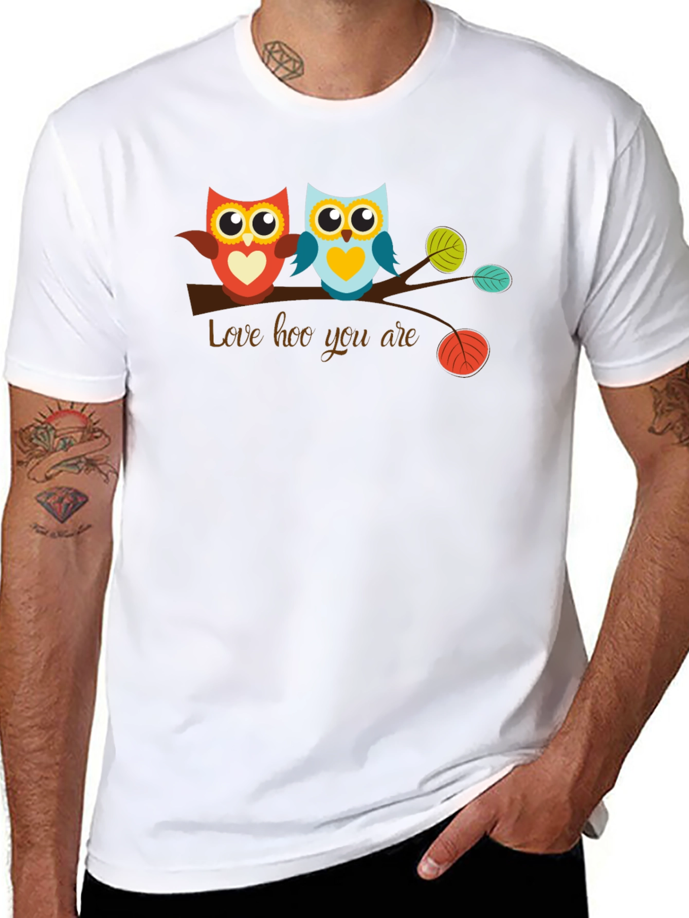 Love Hoo You Are Owl Graphic T-Shirt