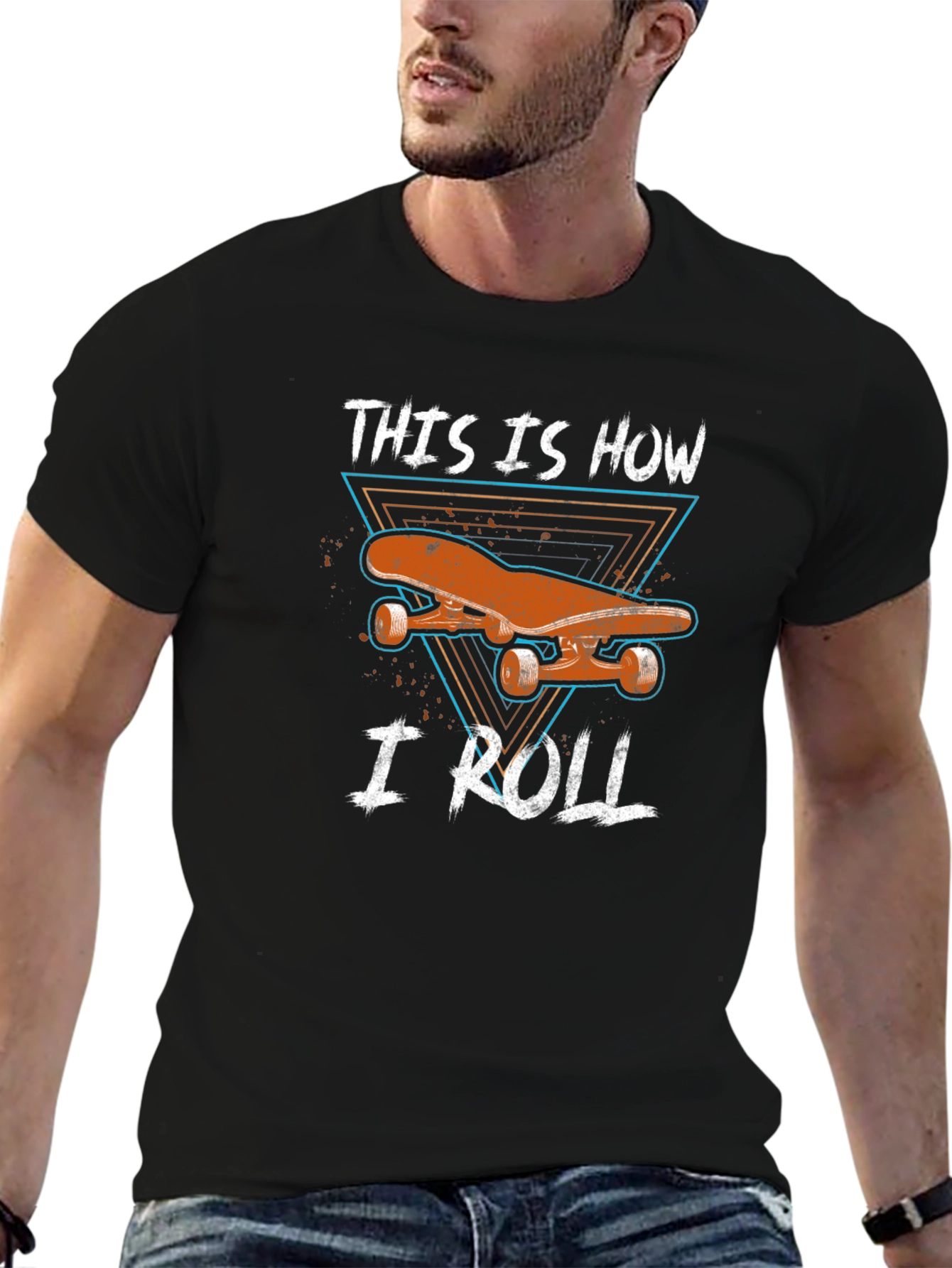 Skateboard Graphic Tee - This is How I Roll