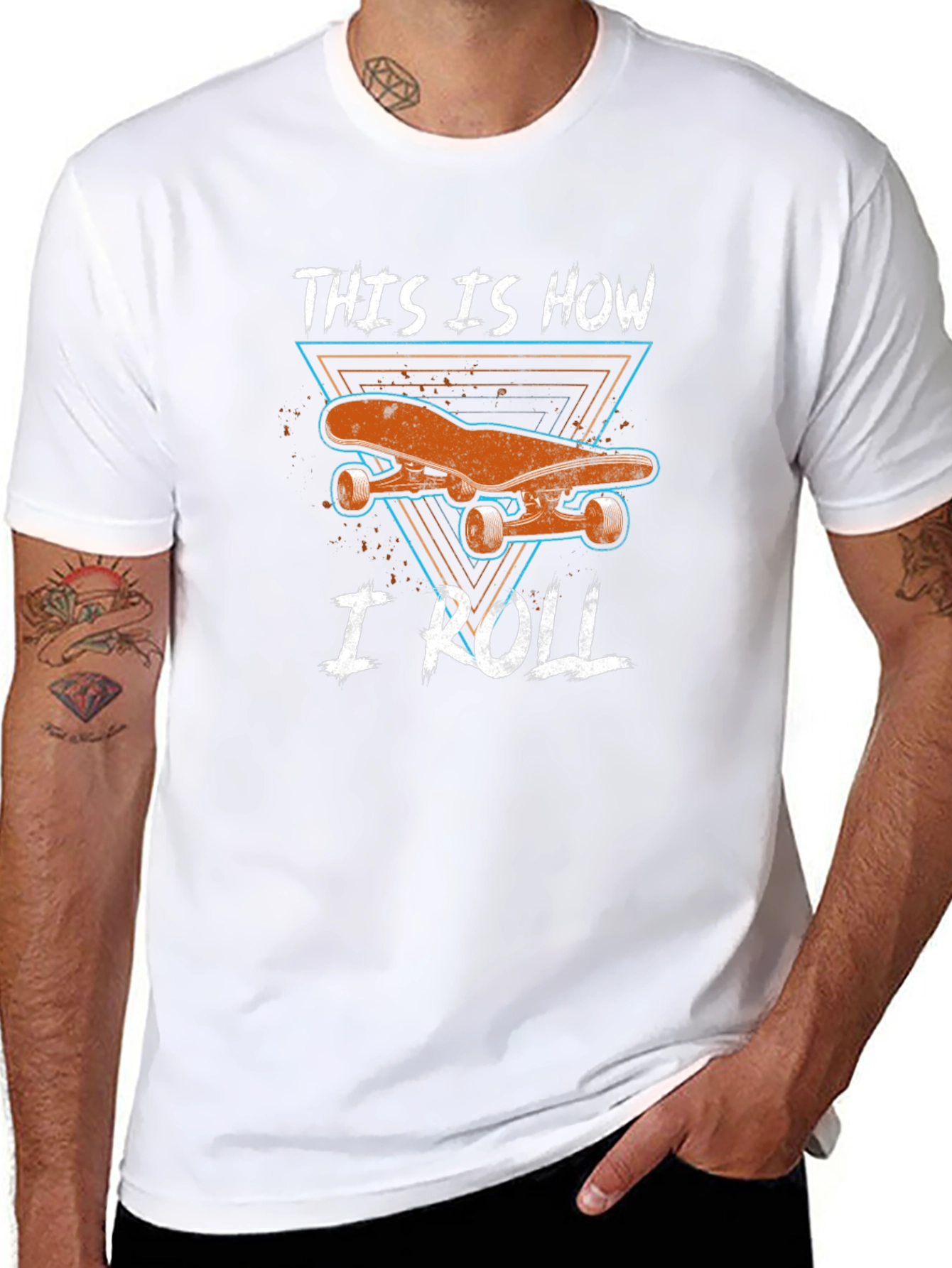 Skateboard Graphic Tee - This is How I Roll