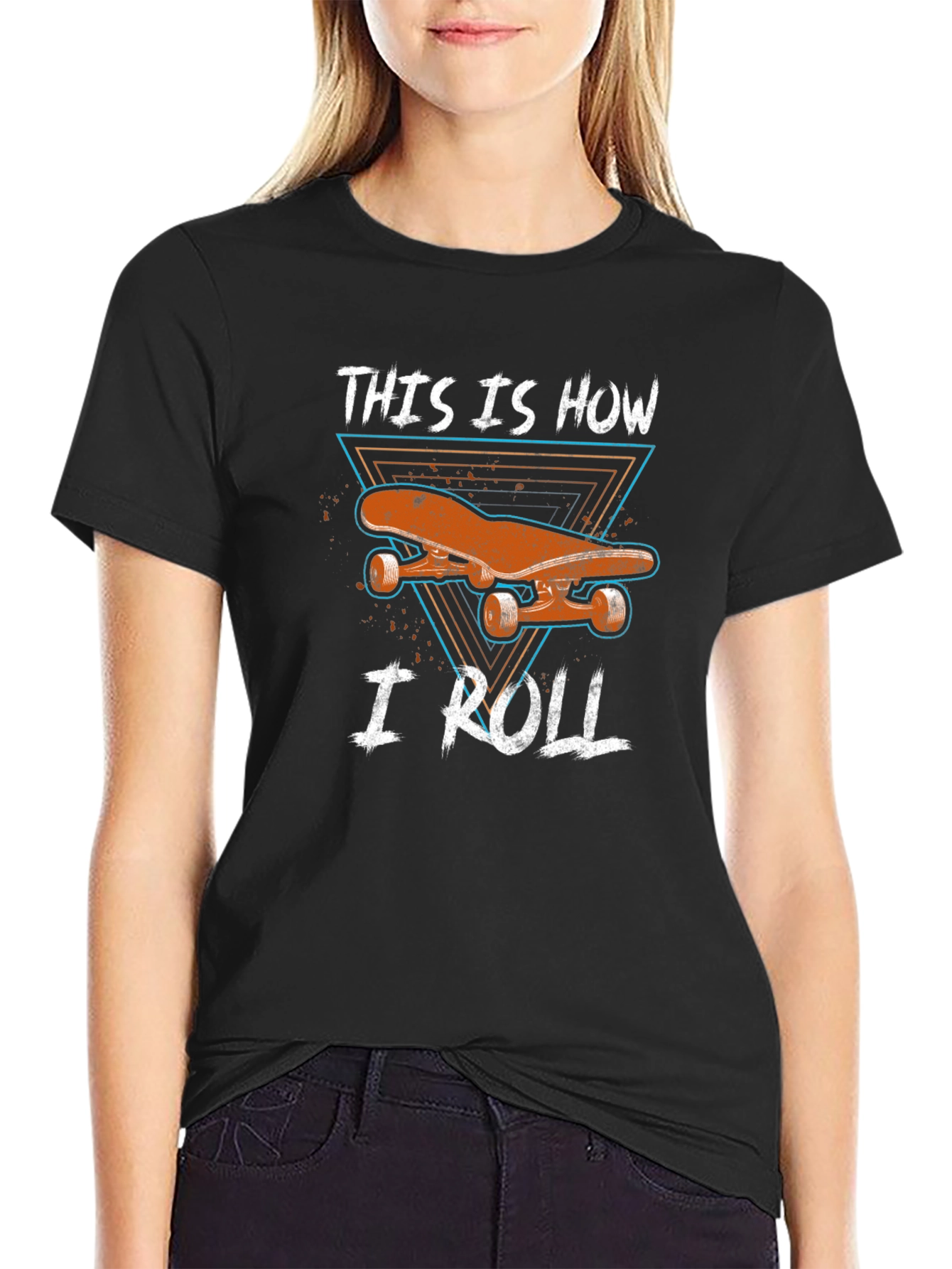 Skateboard Graphic Tee - This is How I Roll