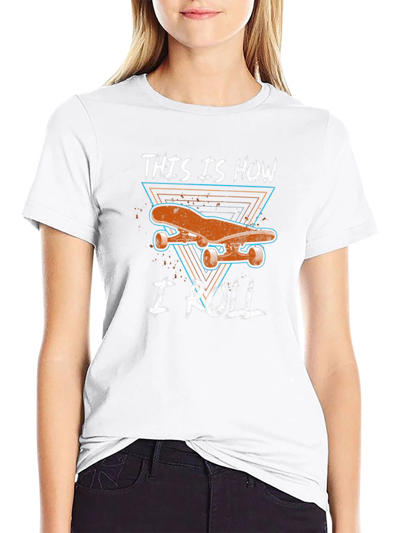 Skateboard Graphic Tee - This is How I Roll