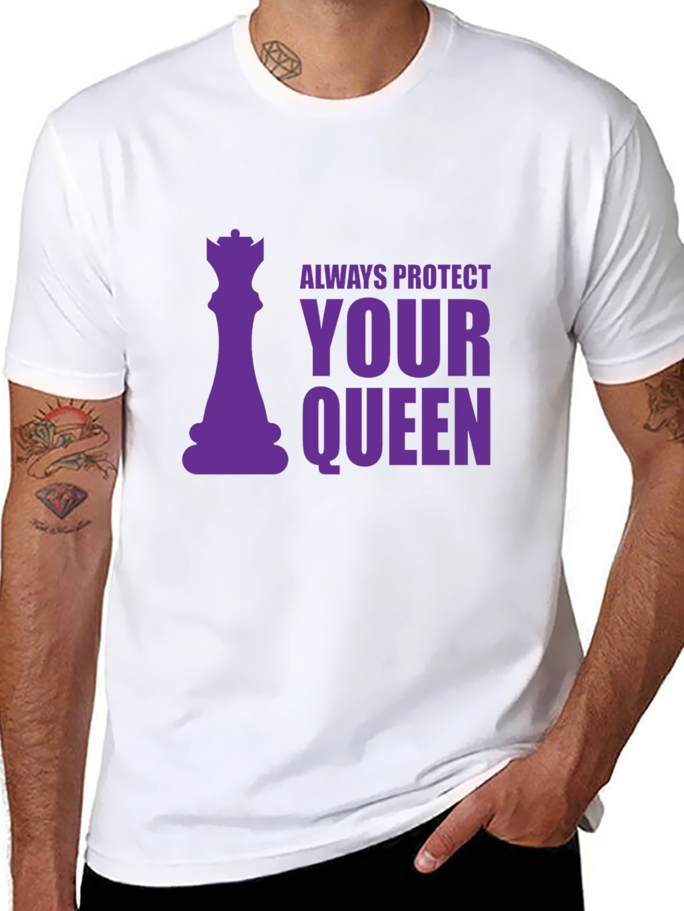 Protect Your Queen Graphic Tee - Chess Lovers Shirt