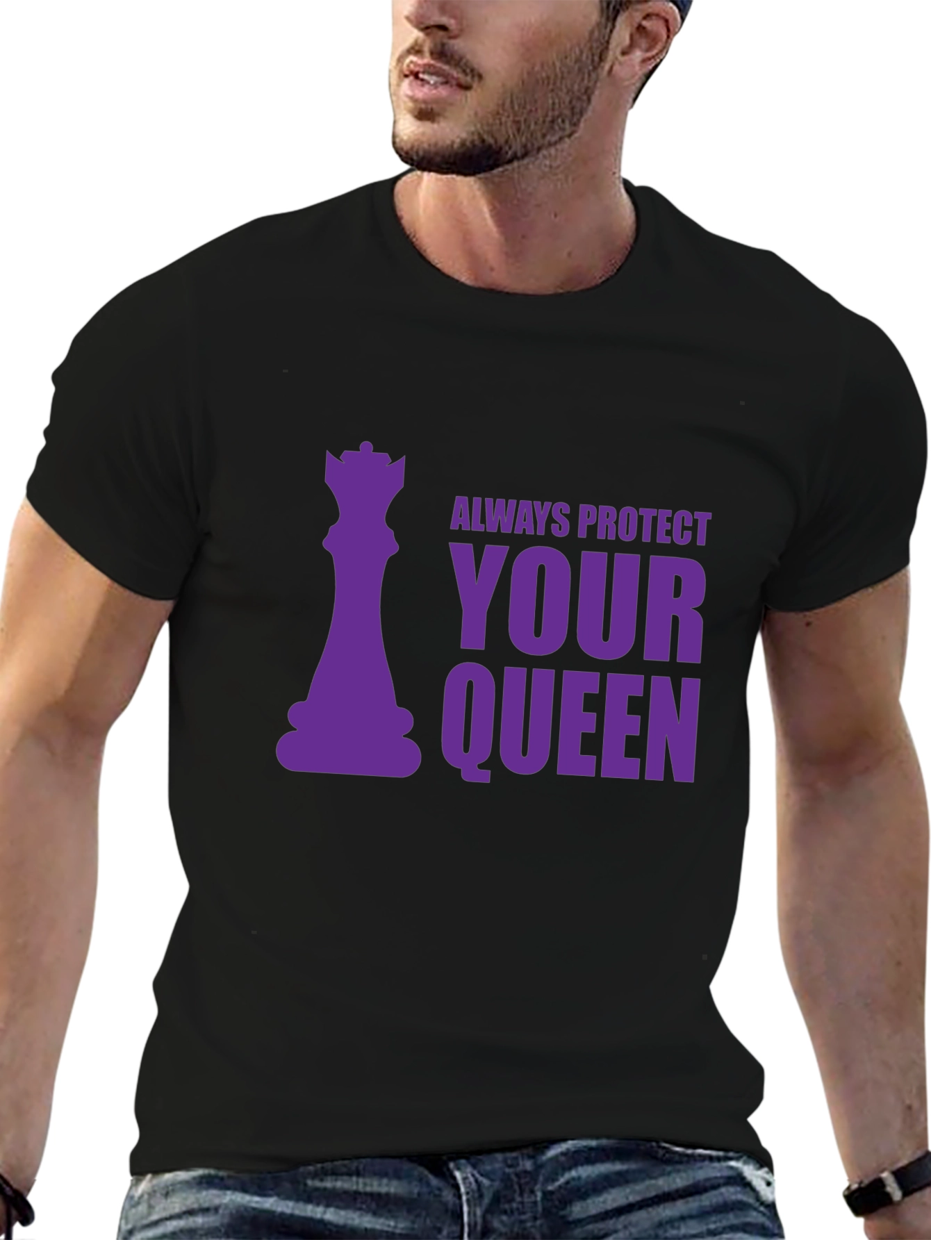 Protect Your Queen Graphic Tee - Chess Lovers Shirt