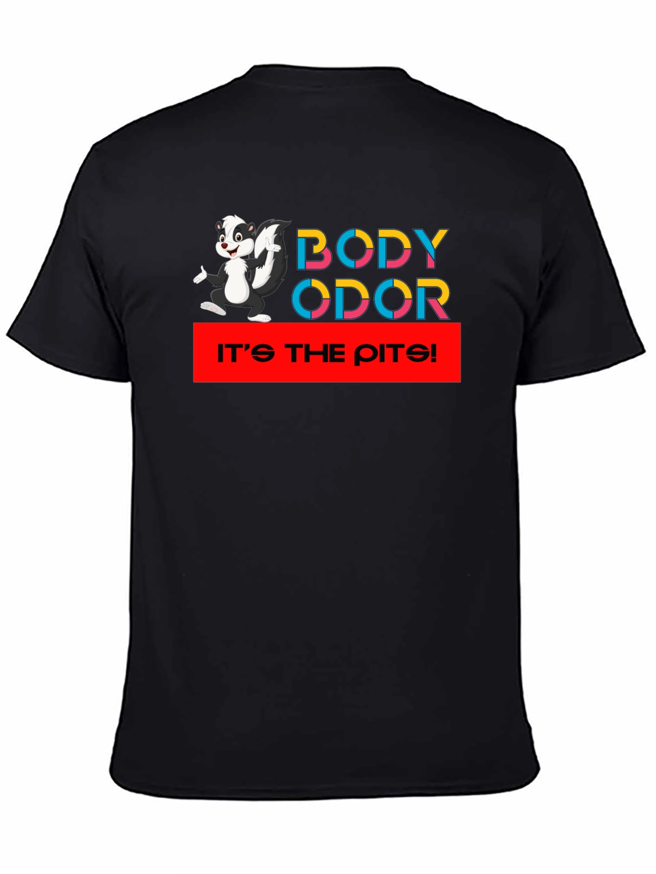 Body Odor Skunk Black T-Shirt