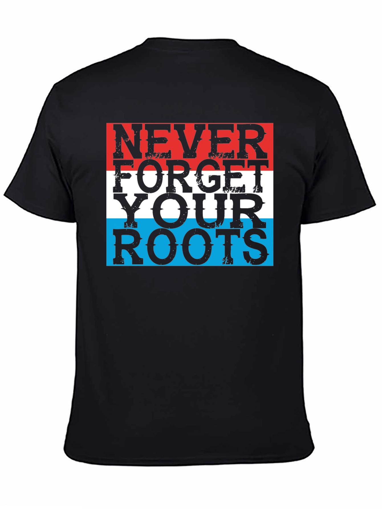 Never Forget Your Roots Graphic Tee - Black