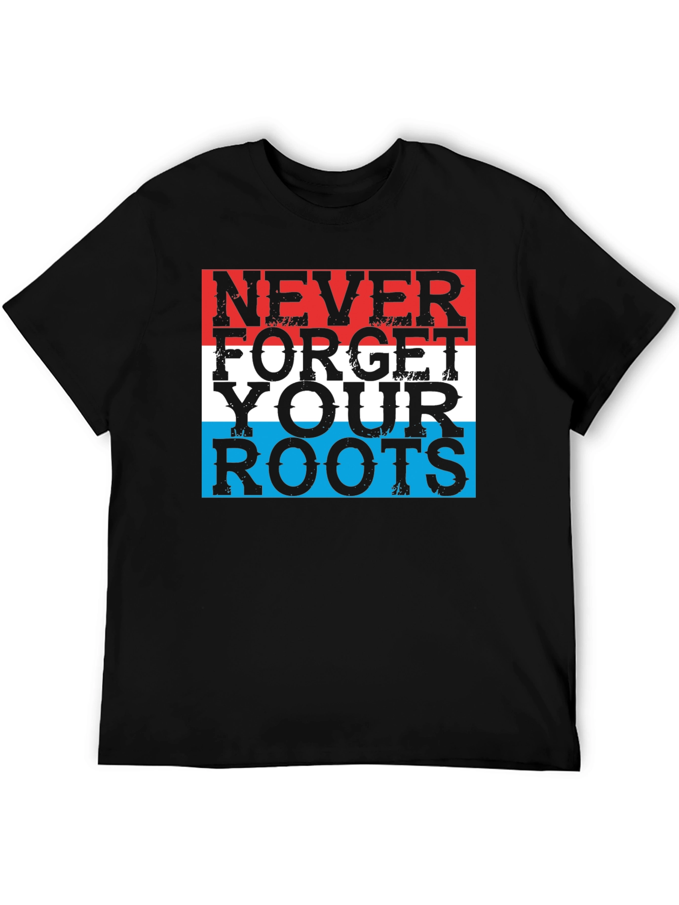 Never Forget Your Roots Graphic Tee - Black