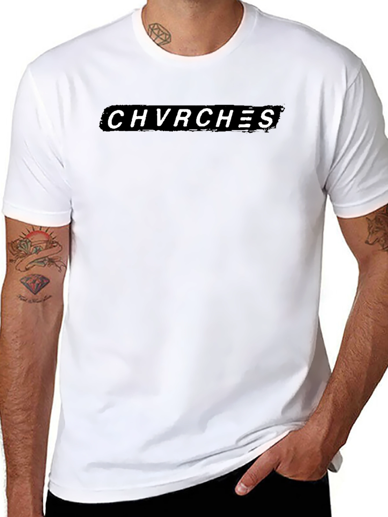 CHVRCHES Band Logo Black T-Shirt