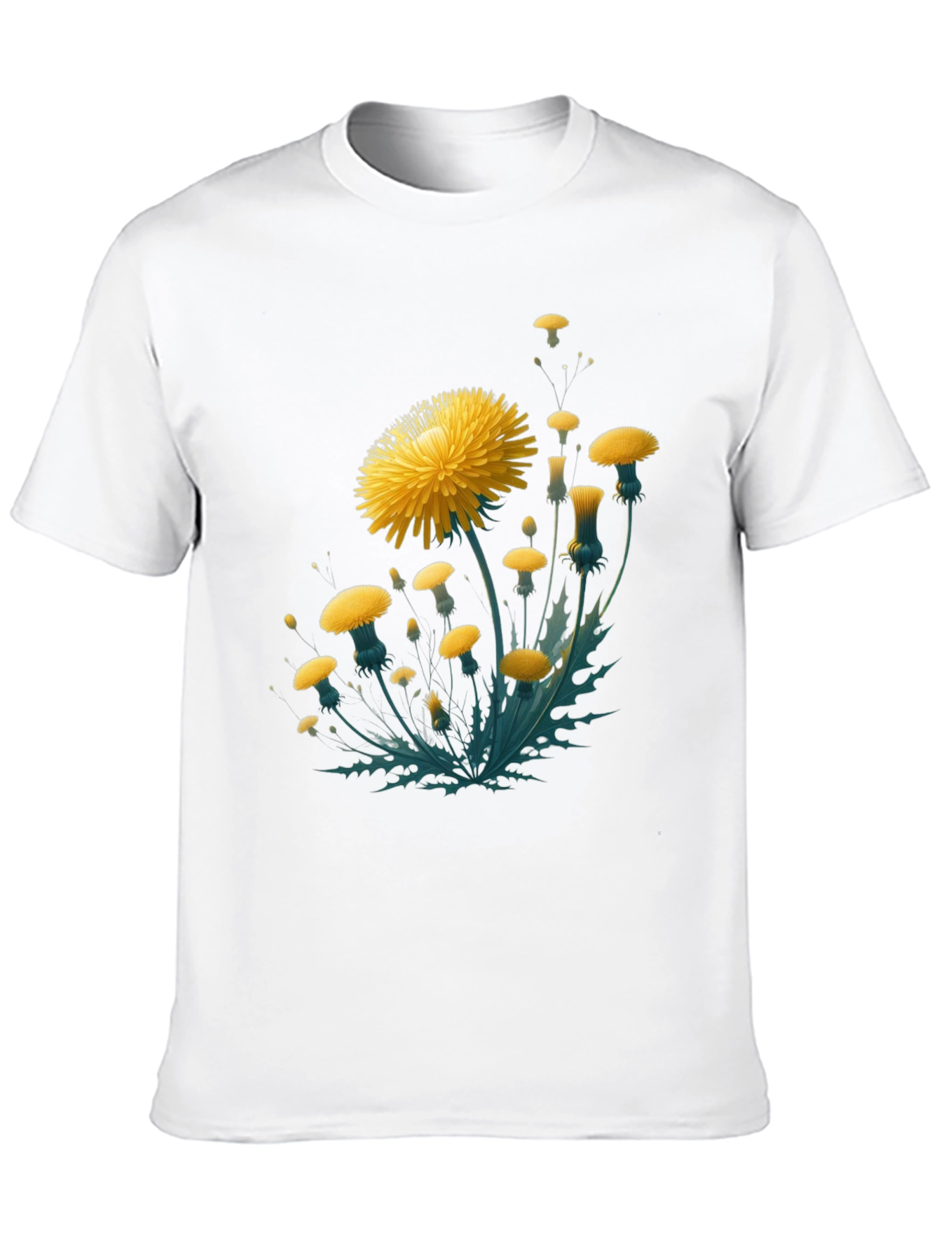 Dandelion Graphic Black T-Shirt