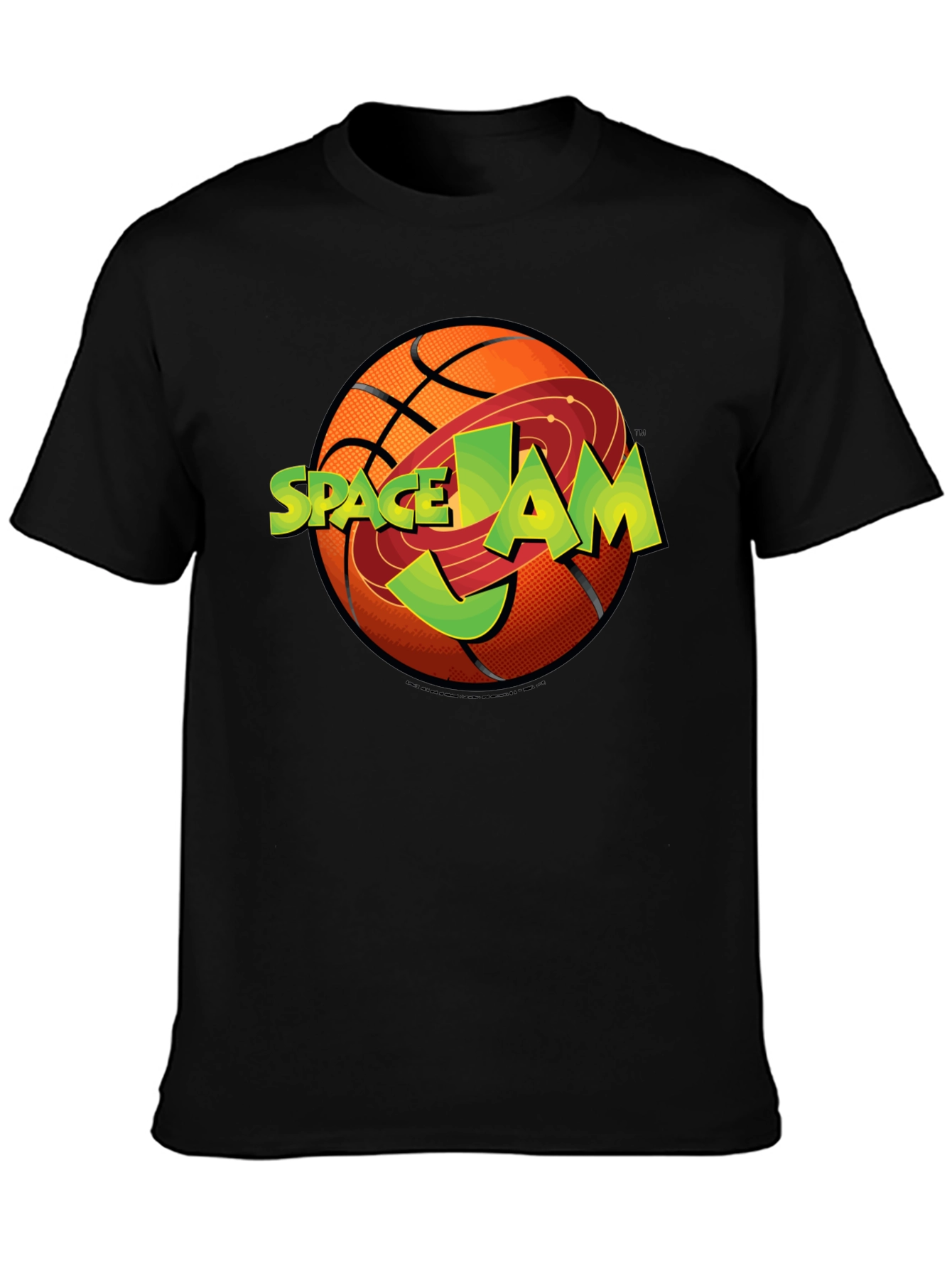 Space Jam Graphic T-Shirt | Black Basketball Tee