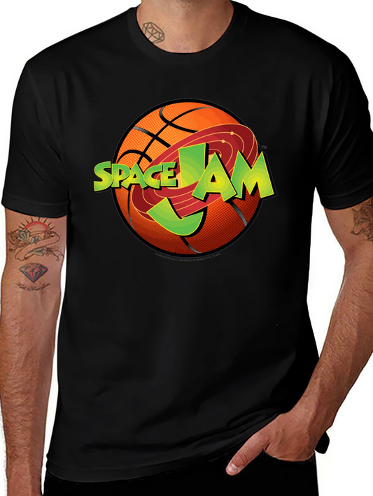 Space Jam Graphic T-Shirt | Black Basketball Tee