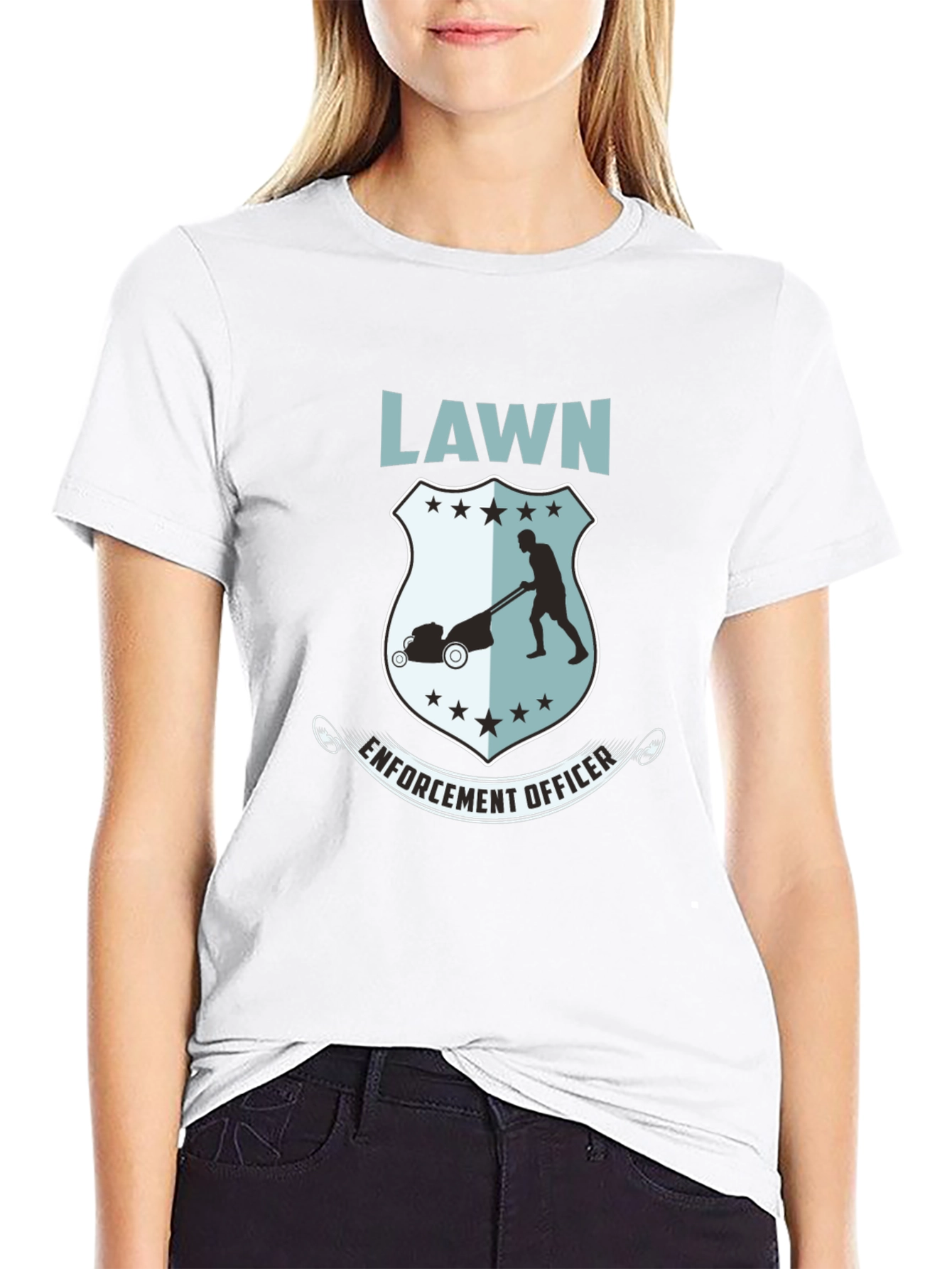 Lawn Enforcement Officer Graphic T-Shirt