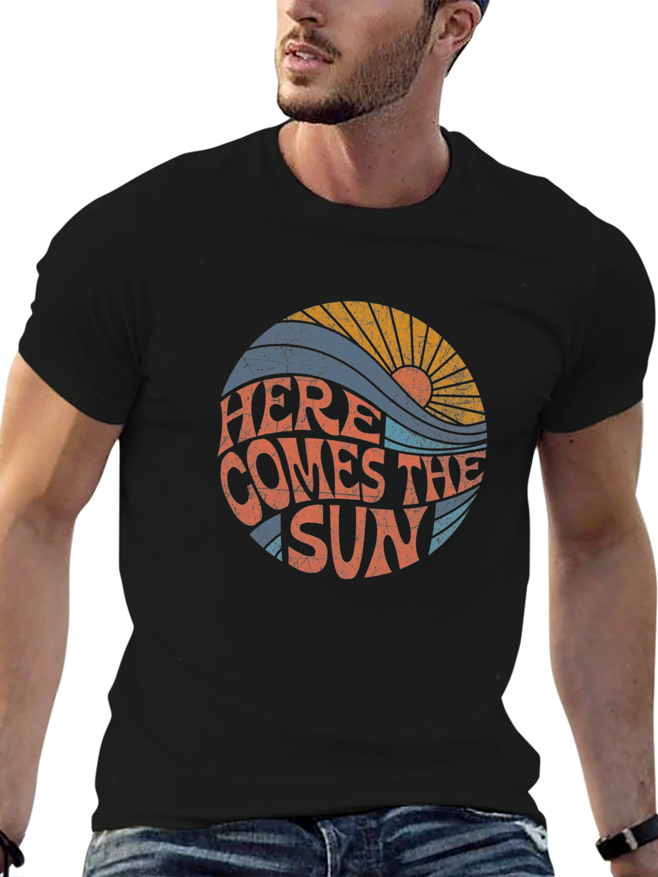 Retro Here Comes The Sun Graphic Tee