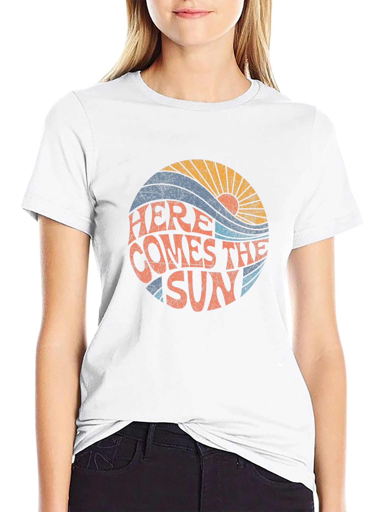 Retro Here Comes The Sun Graphic Tee