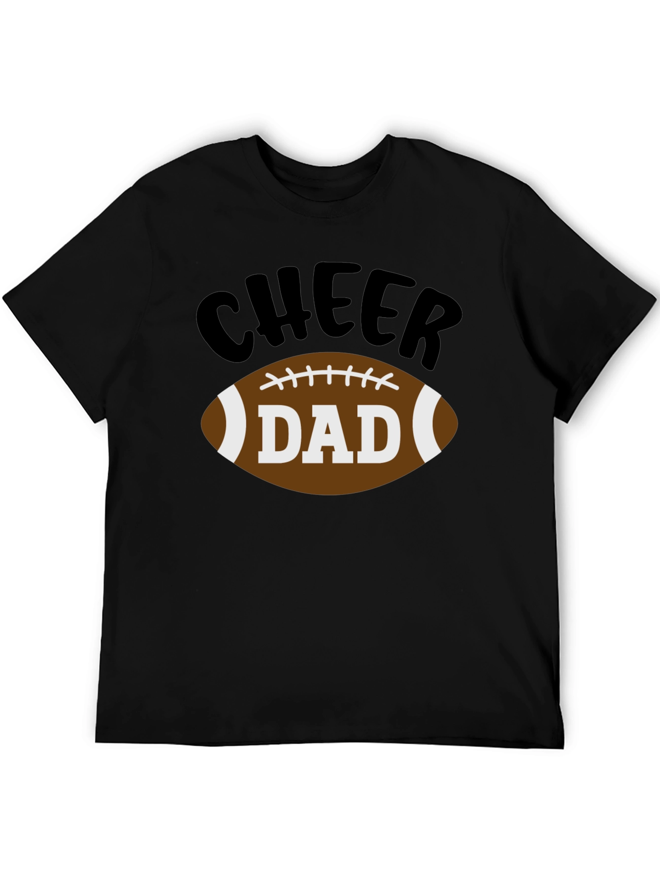 Cheer Dad Football Graphic T-Shirt