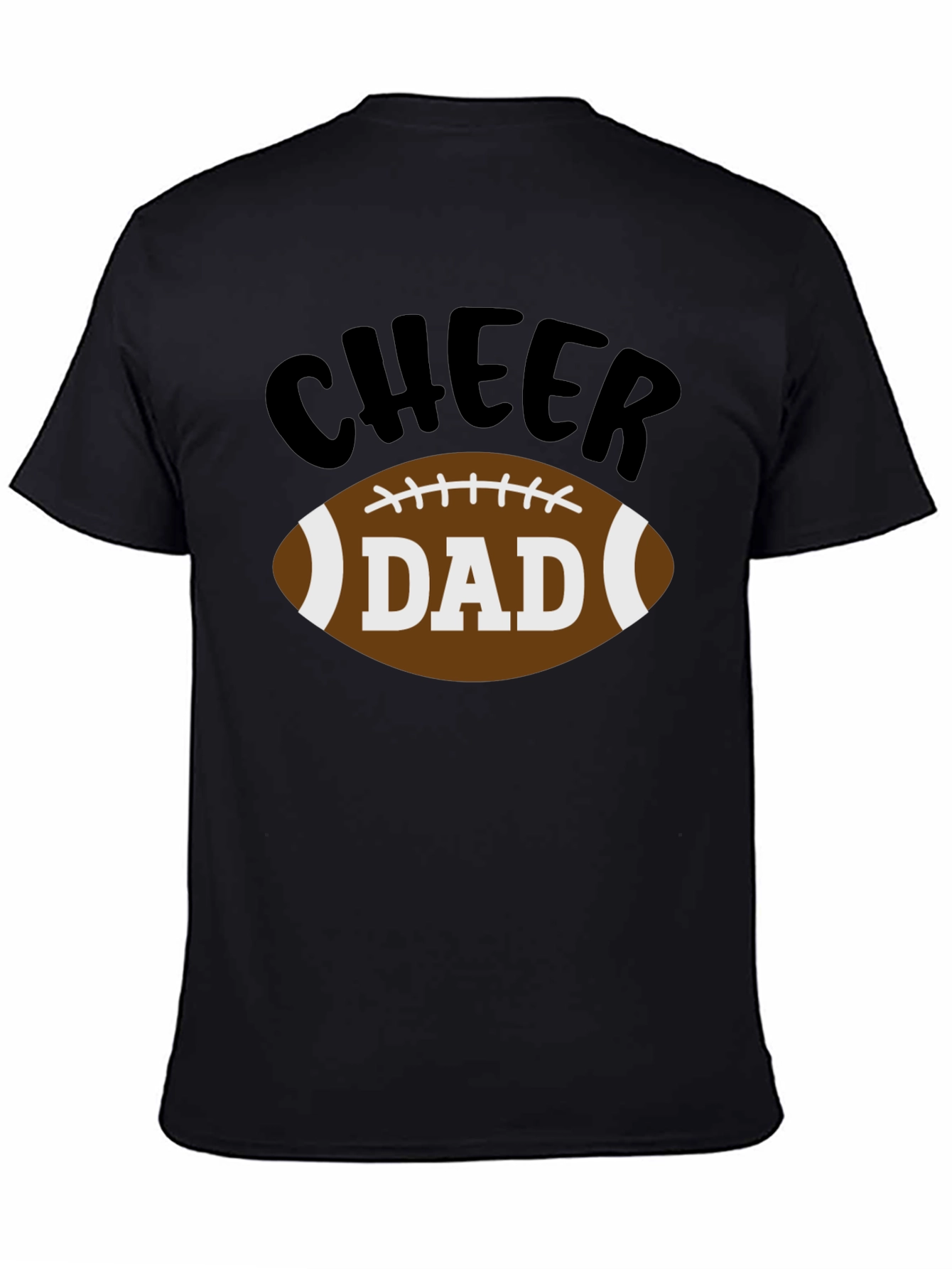 Cheer Dad Football Graphic T-Shirt
