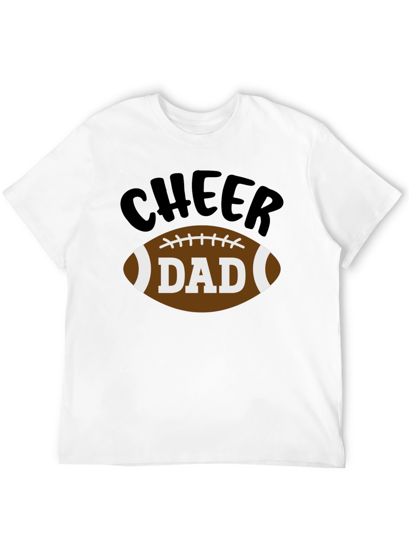 Cheer Dad Football Graphic T-Shirt