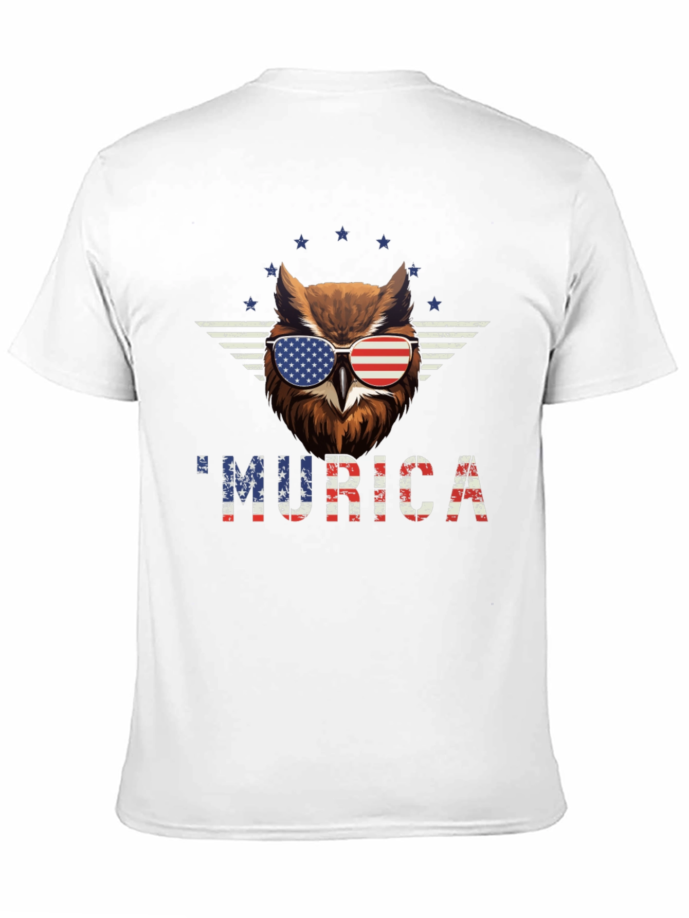 Patriotic Owl Murica T-Shirt - USA Pride