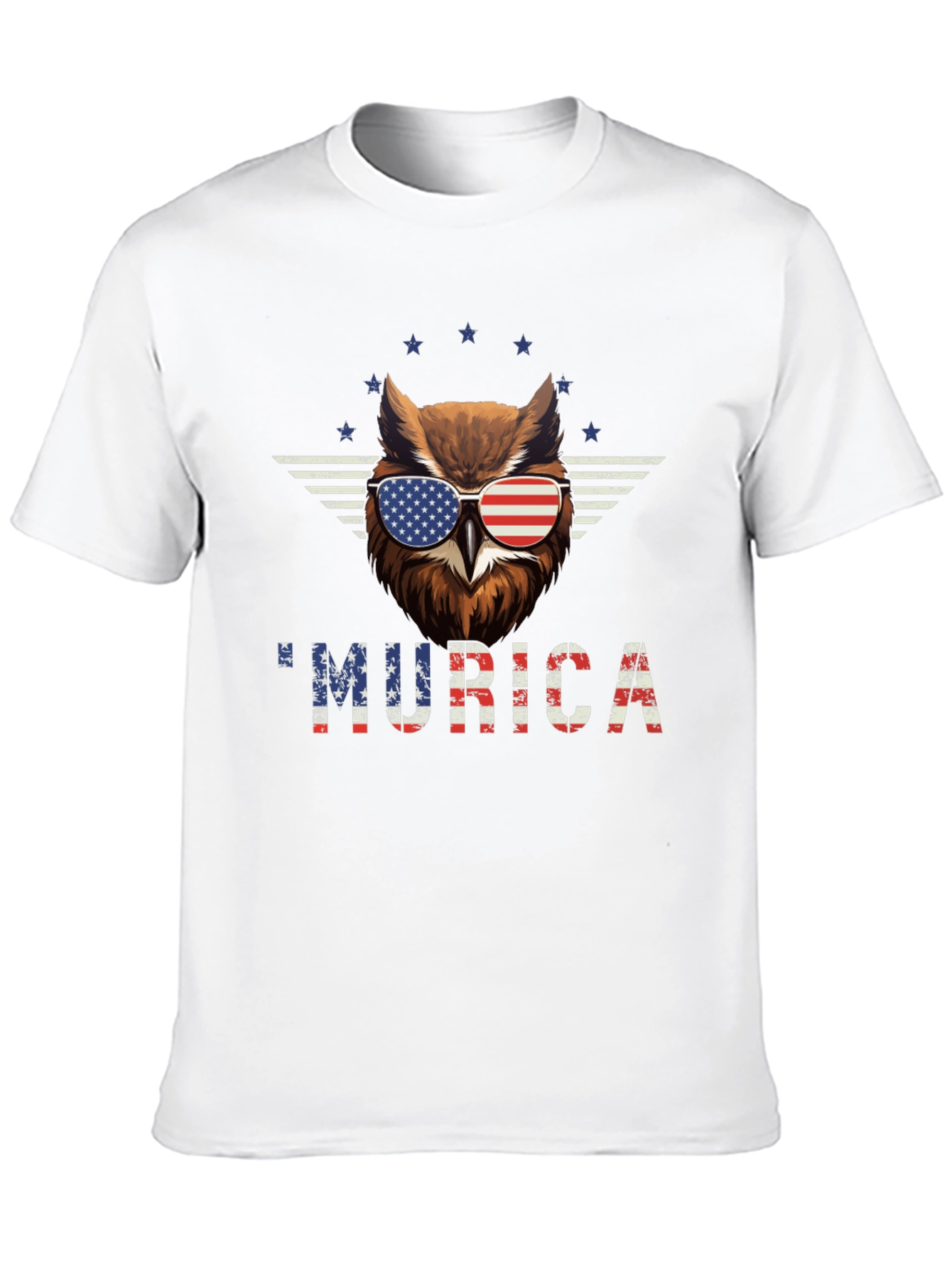 Patriotic Owl Murica T-Shirt - USA Pride