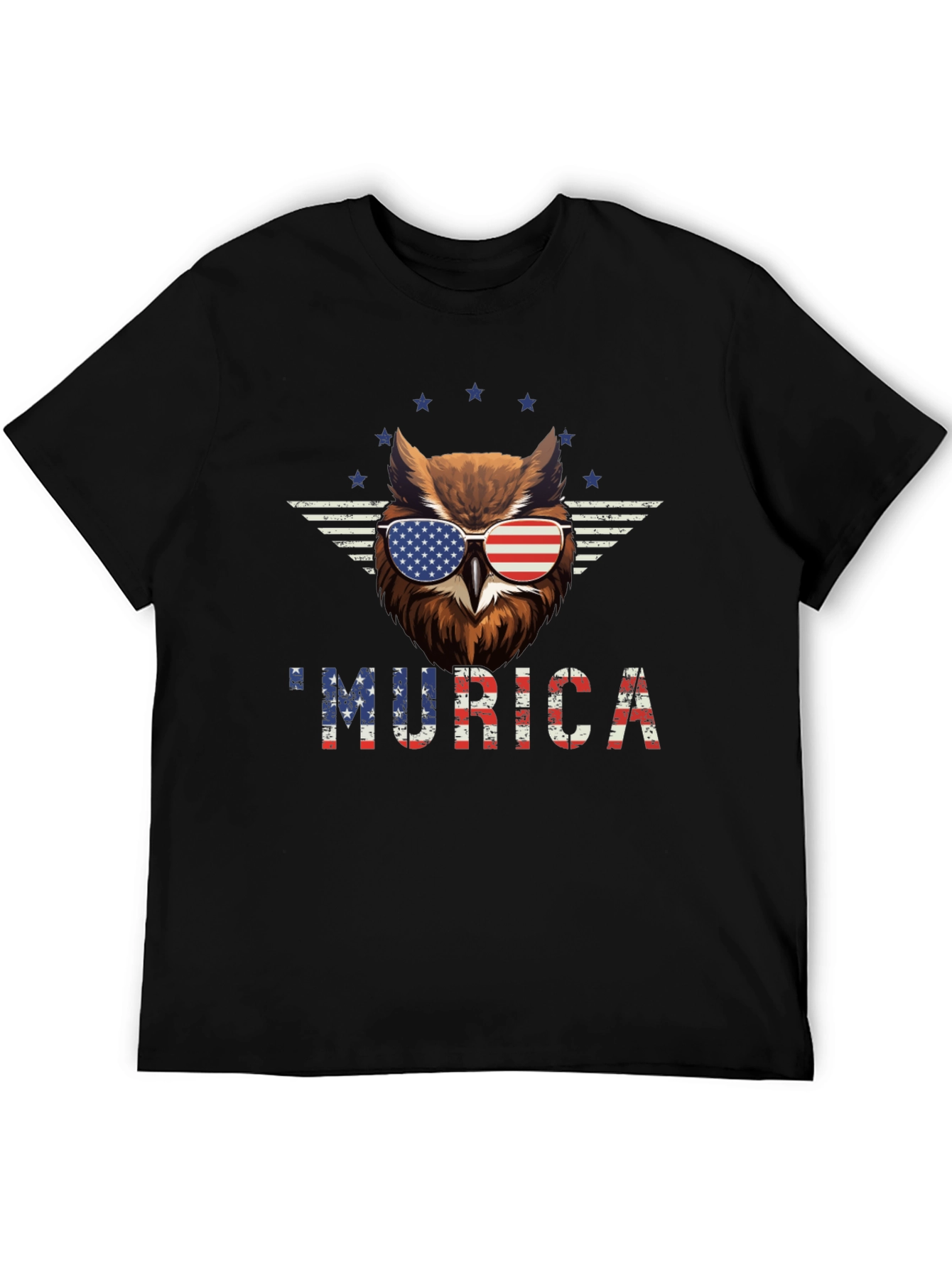 Patriotic Owl Murica T-Shirt - USA Pride