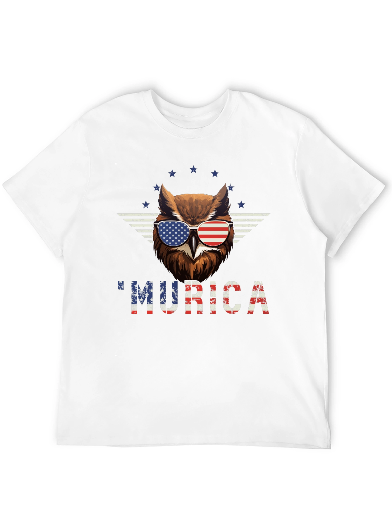 Patriotic Owl Murica T-Shirt - USA Pride