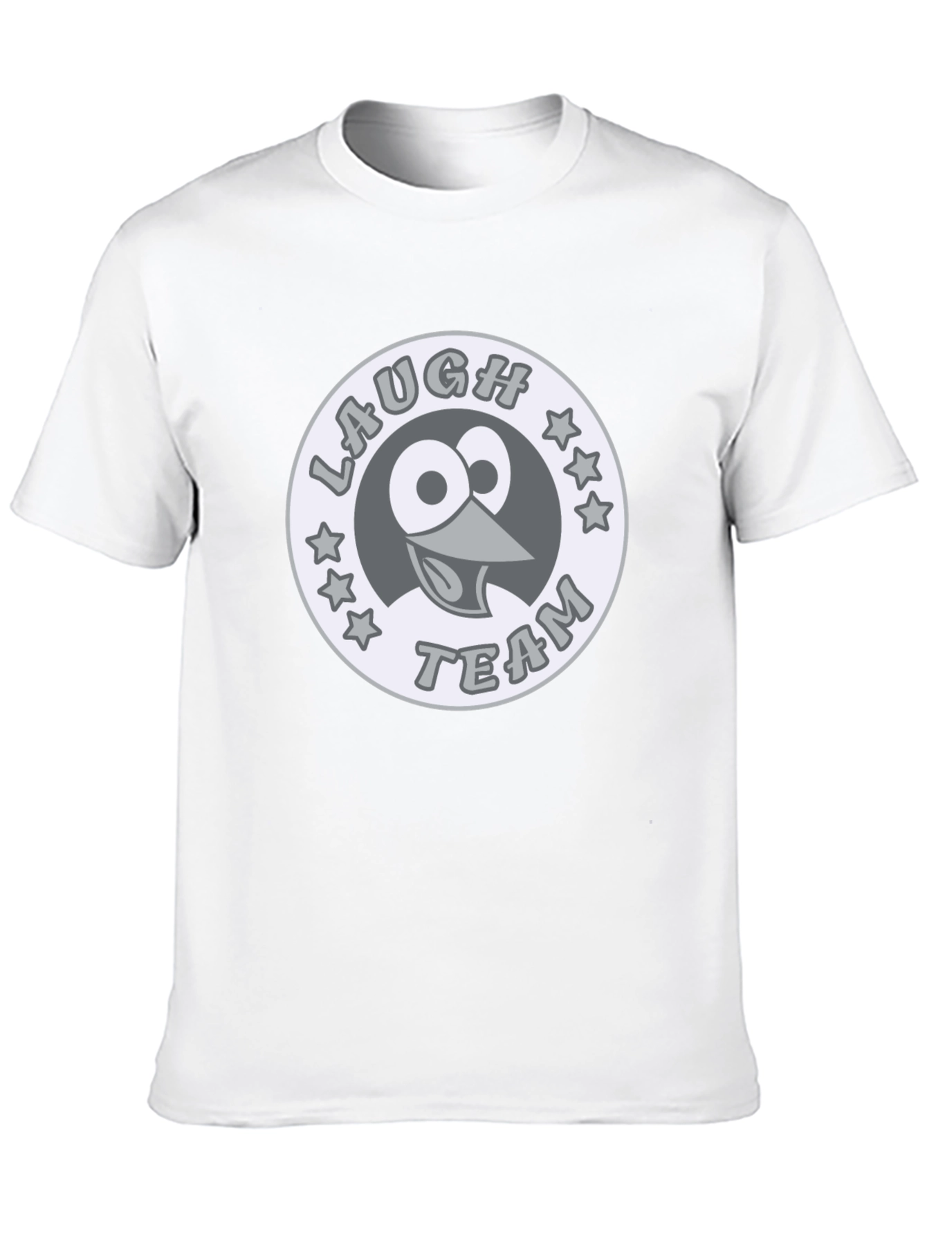 Laugh Team Cartoon Bird Graphic Tee