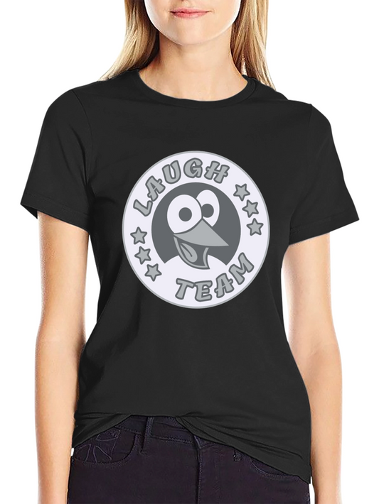 Laugh Team Cartoon Bird Graphic Tee