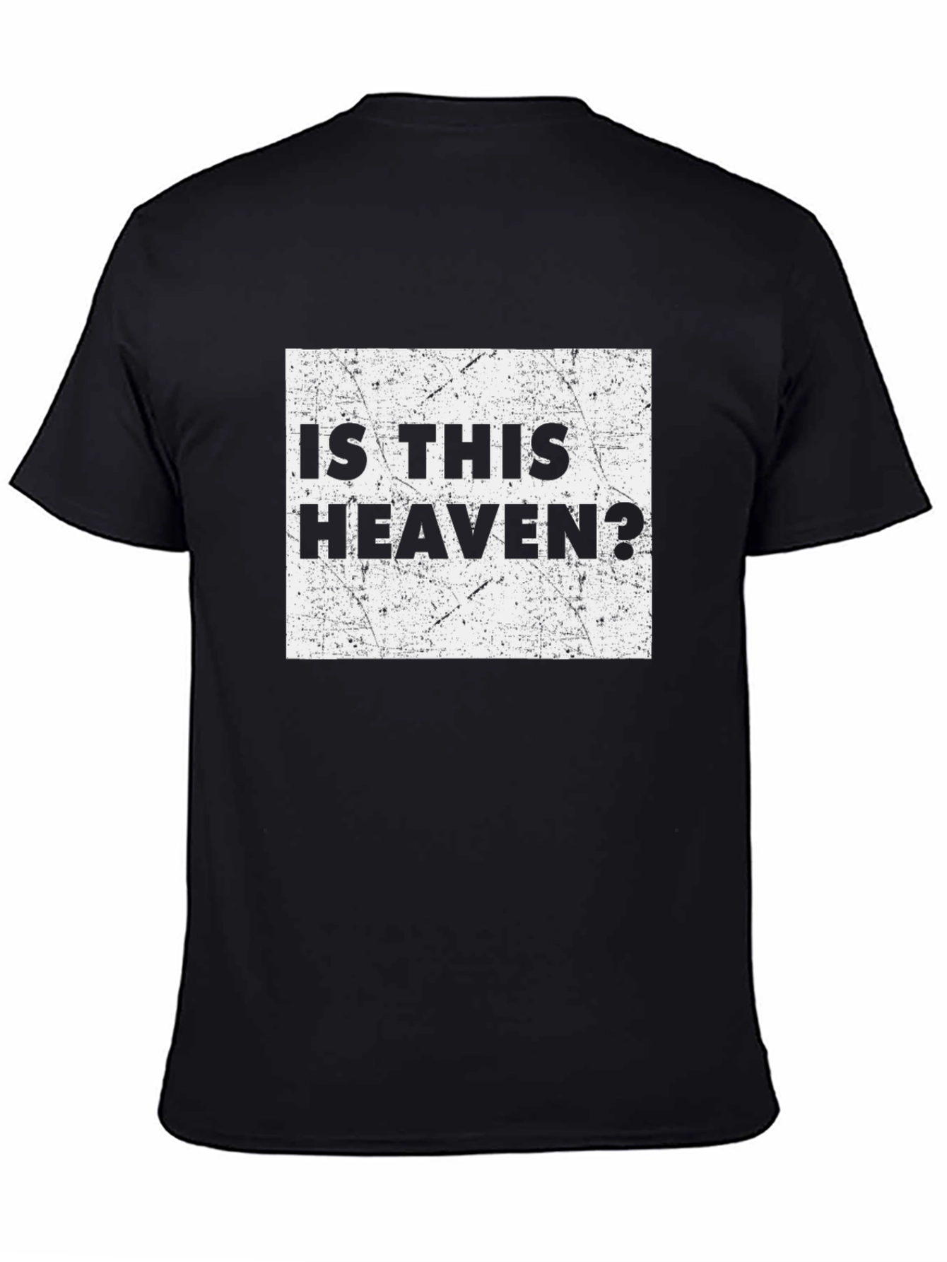 Is This Heaven? Graphic Tee - Black Cotton Shirt