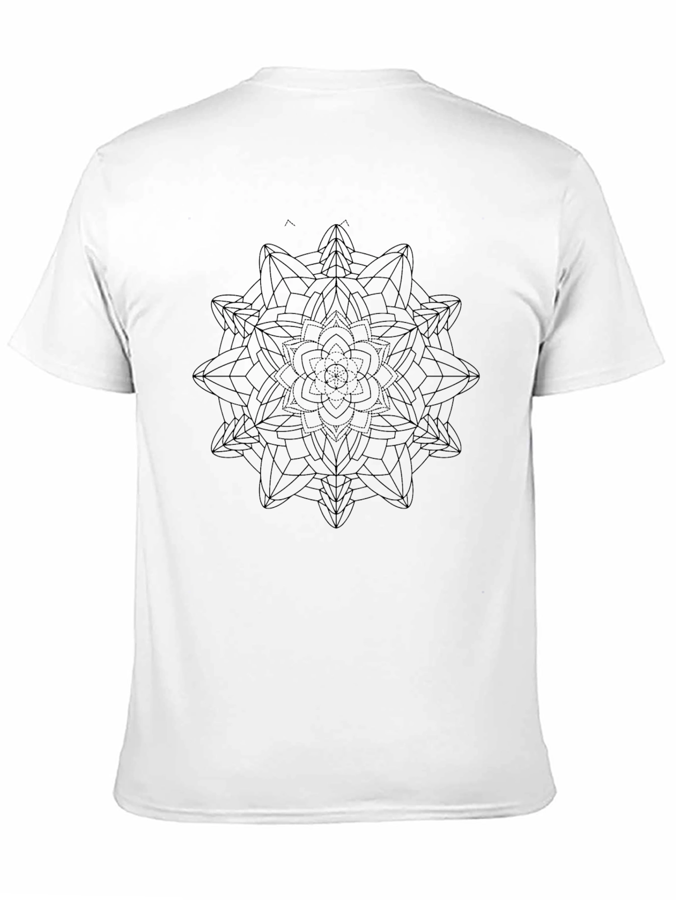 Geometric Mandala T-Shirt - Modern Black Tee