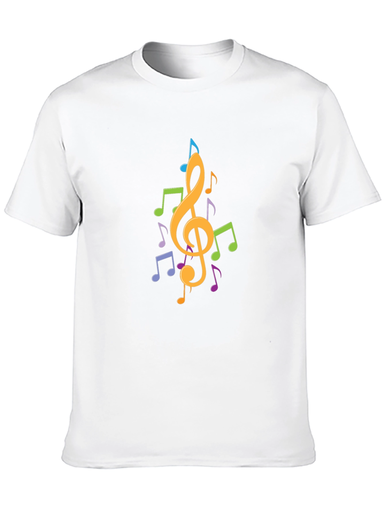 Musical Note Graphic Black T-Shirt - Stylish Casual Wear