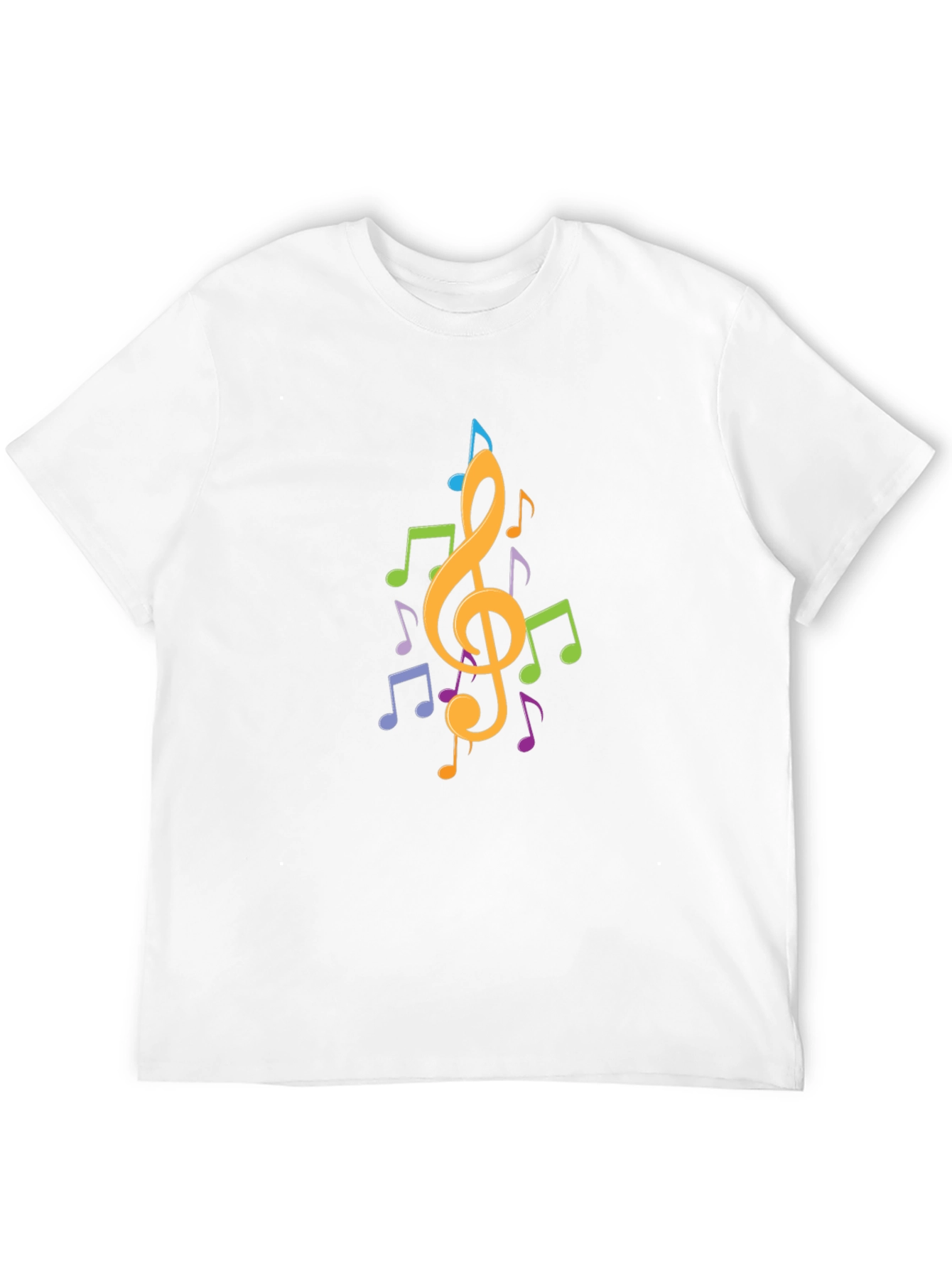 Musical Note Graphic Black T-Shirt - Stylish Casual Wear