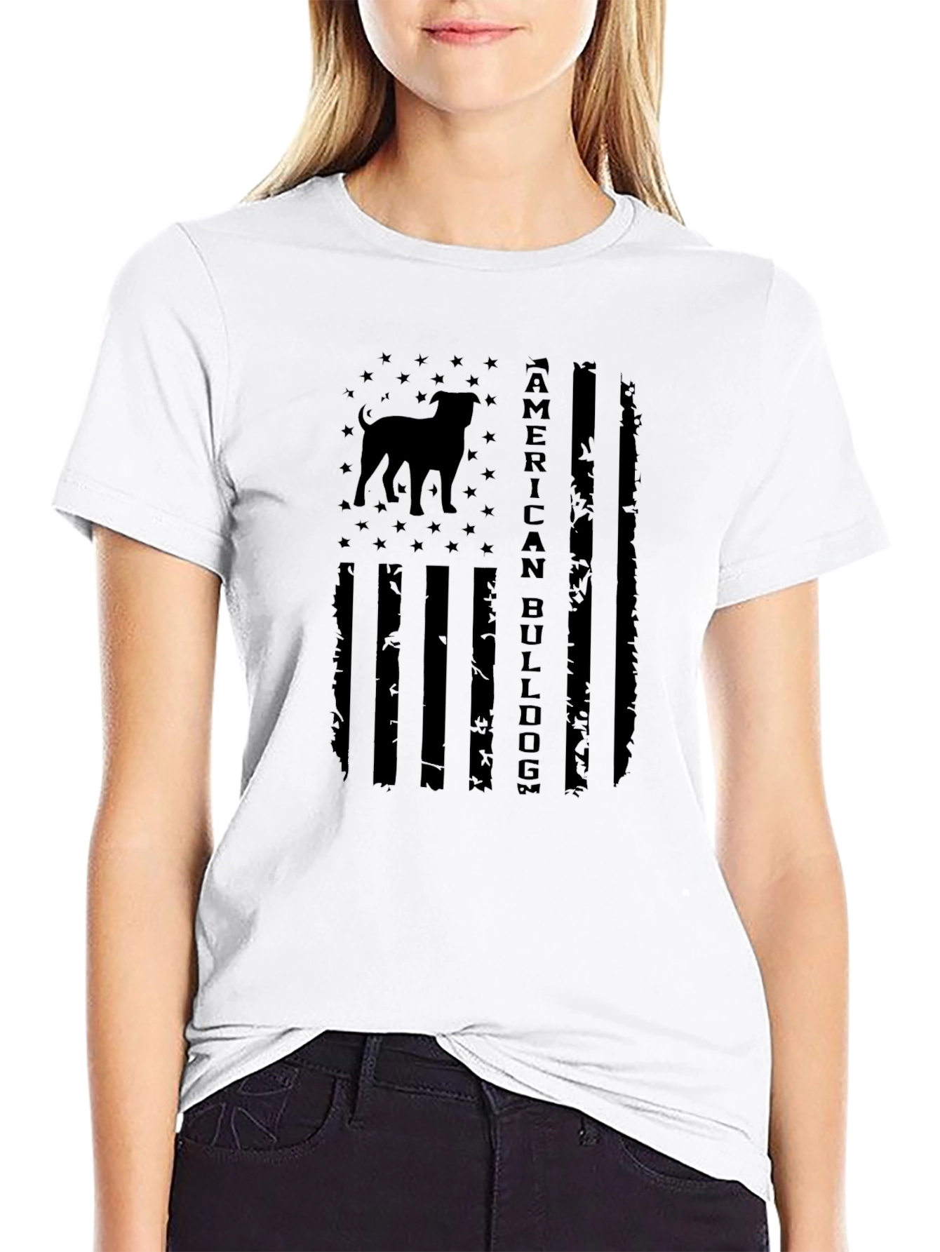 American Bulldog Flag T-Shirt