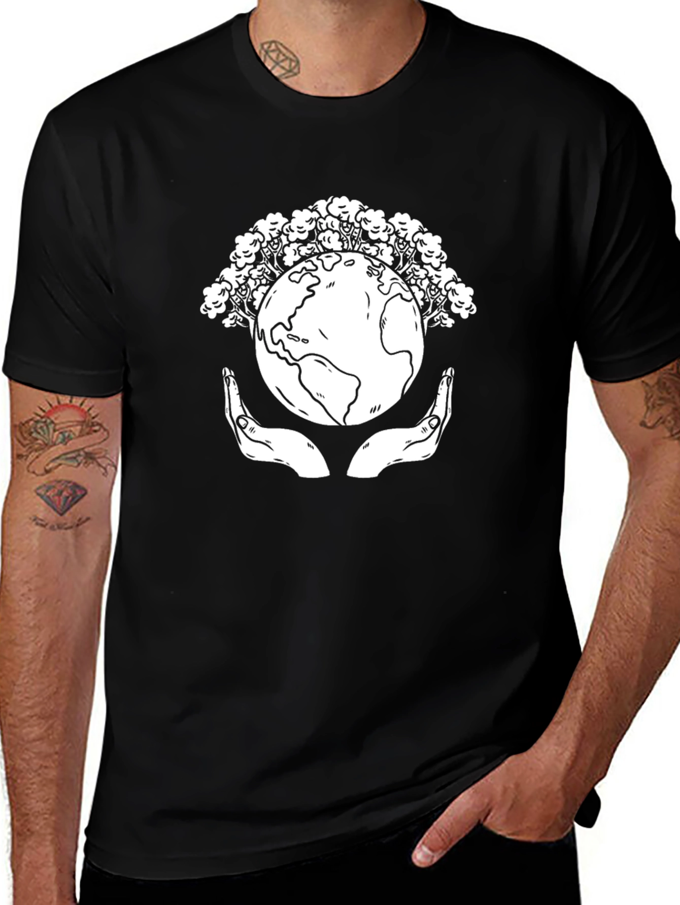 Eco Earth Graphic Tee - Nature Lover Shirt