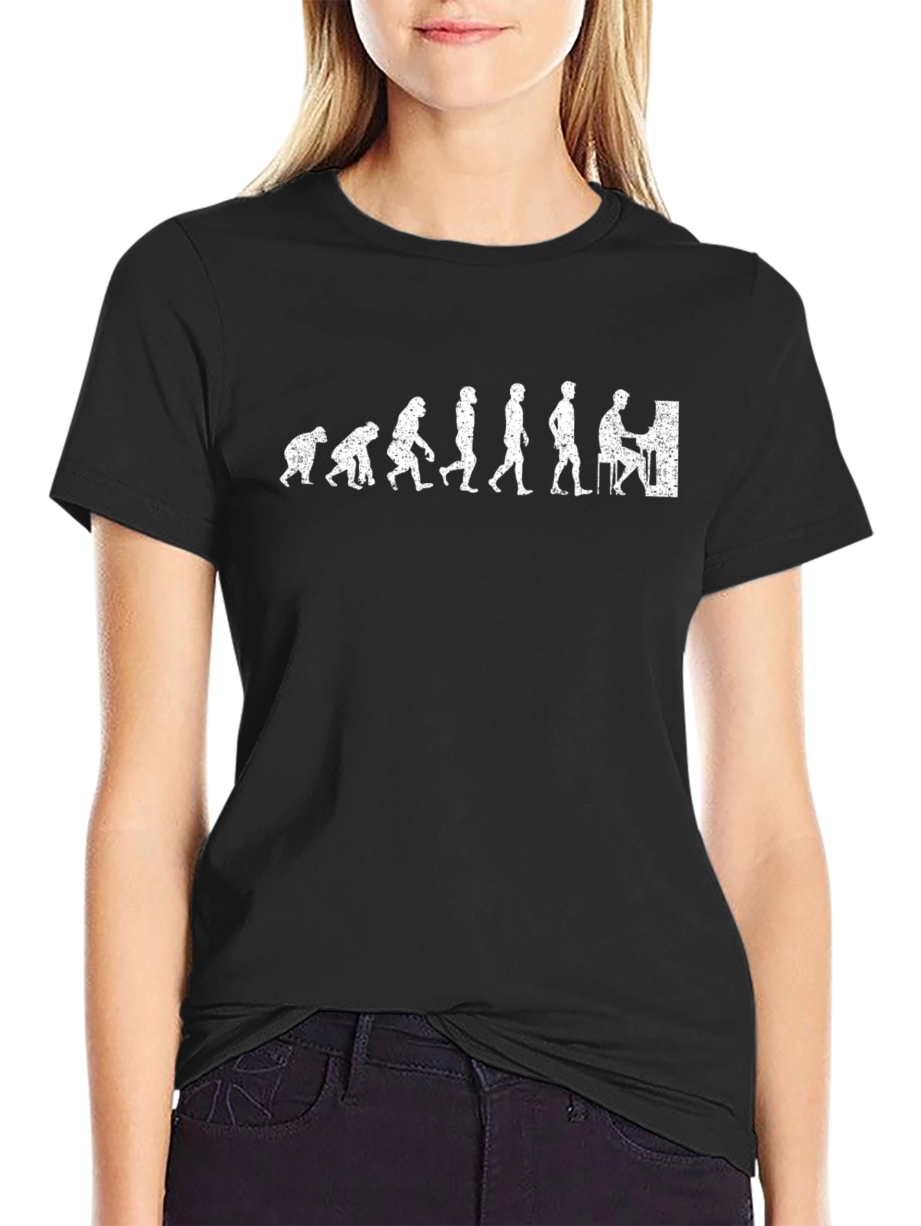 Evolution of Pianist Graphic Tee - Black