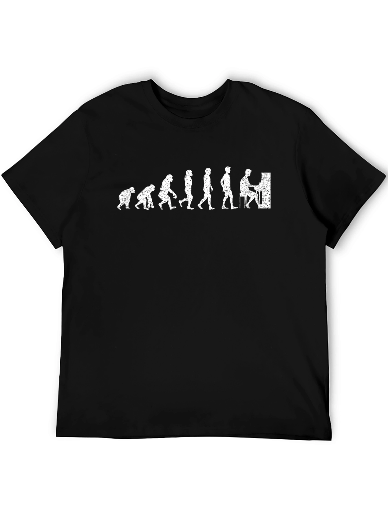 Evolution of Pianist Graphic Tee - Black